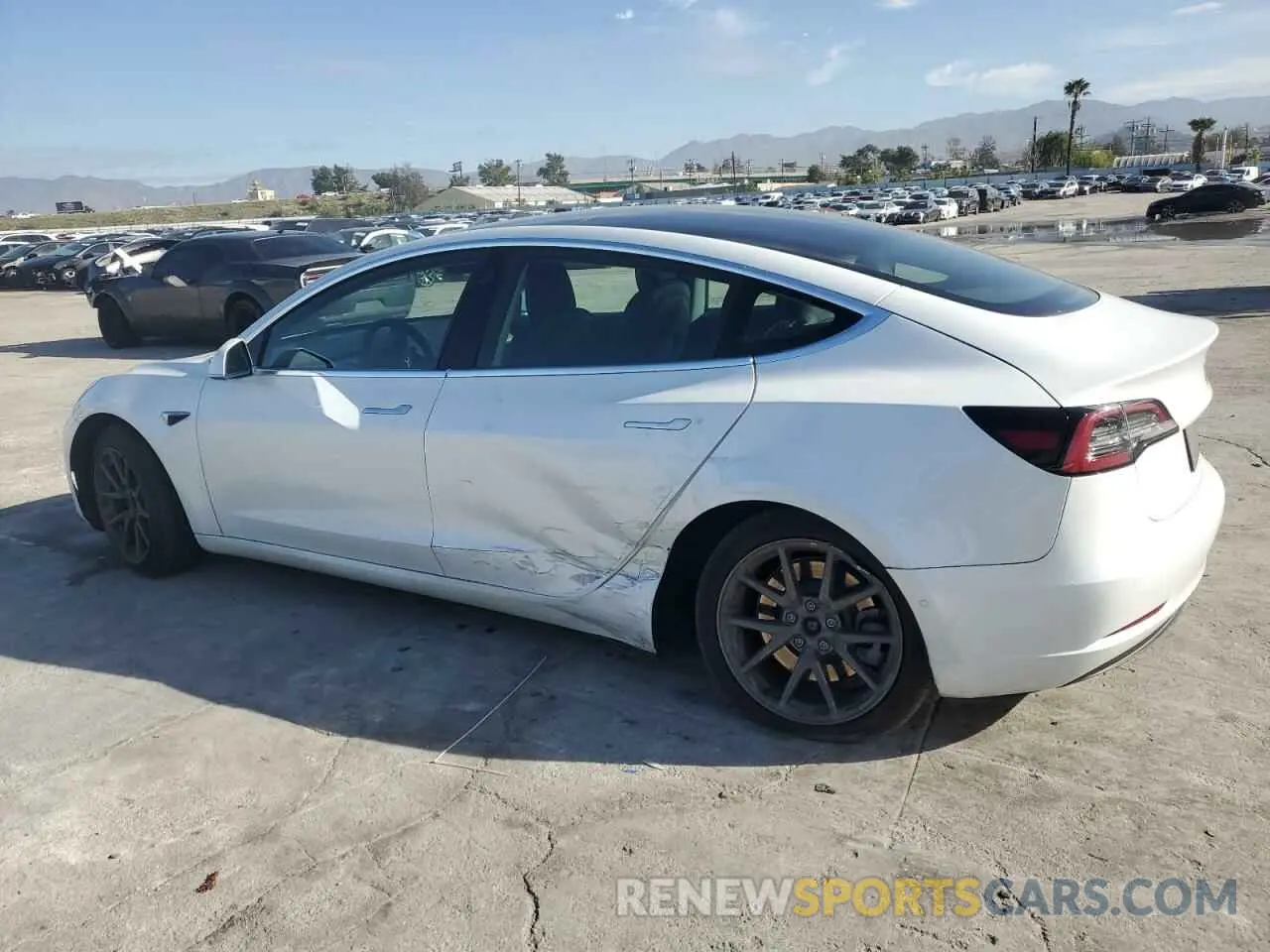 2 Photograph of a damaged car 5YJ3E1EA5LF800062 TESLA MODEL 3 2020