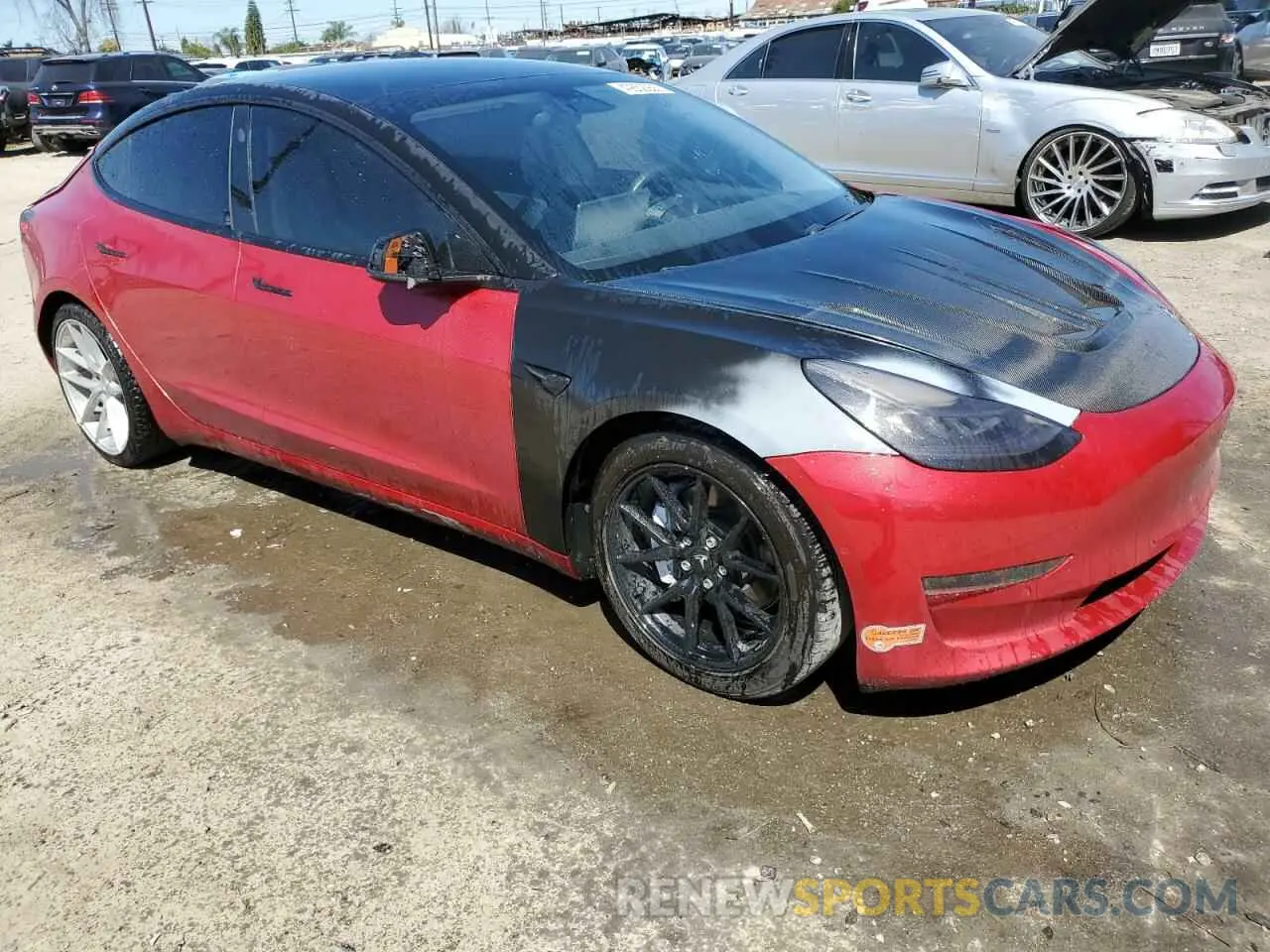 4 Photograph of a damaged car 5YJ3E1EA5LF802510 TESLA MODEL 3 2020