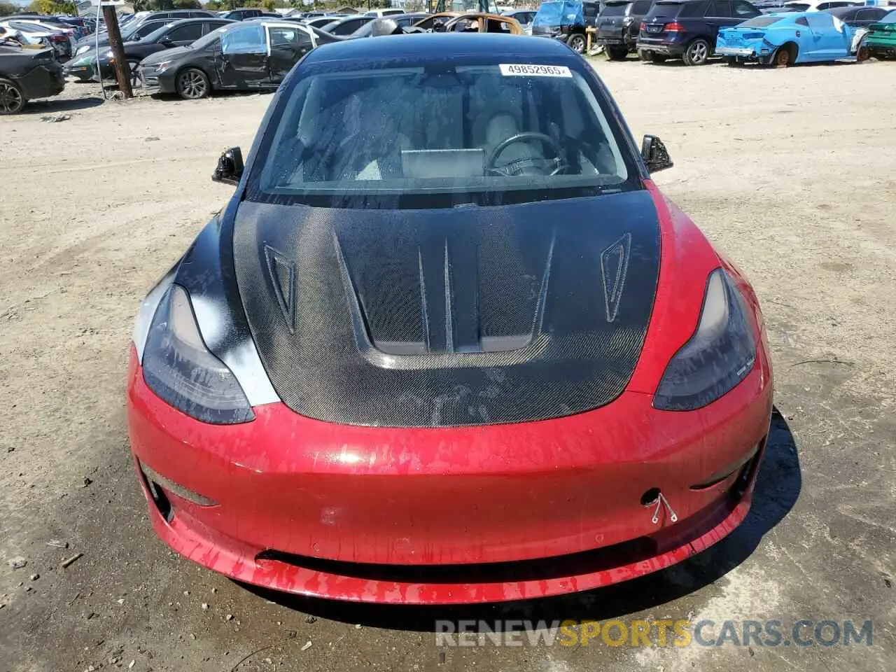 5 Photograph of a damaged car 5YJ3E1EA5LF802510 TESLA MODEL 3 2020