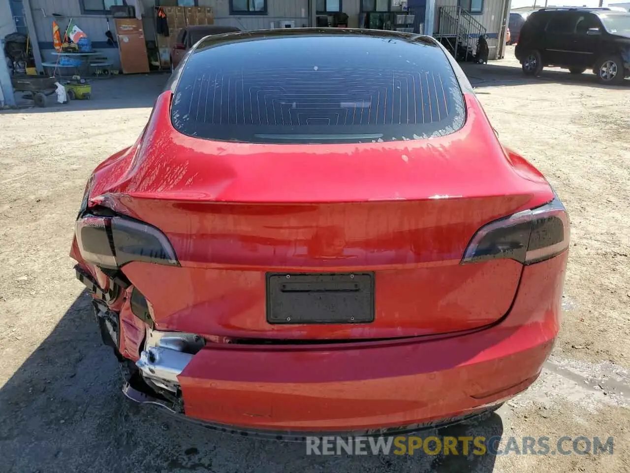 6 Photograph of a damaged car 5YJ3E1EA5LF802510 TESLA MODEL 3 2020
