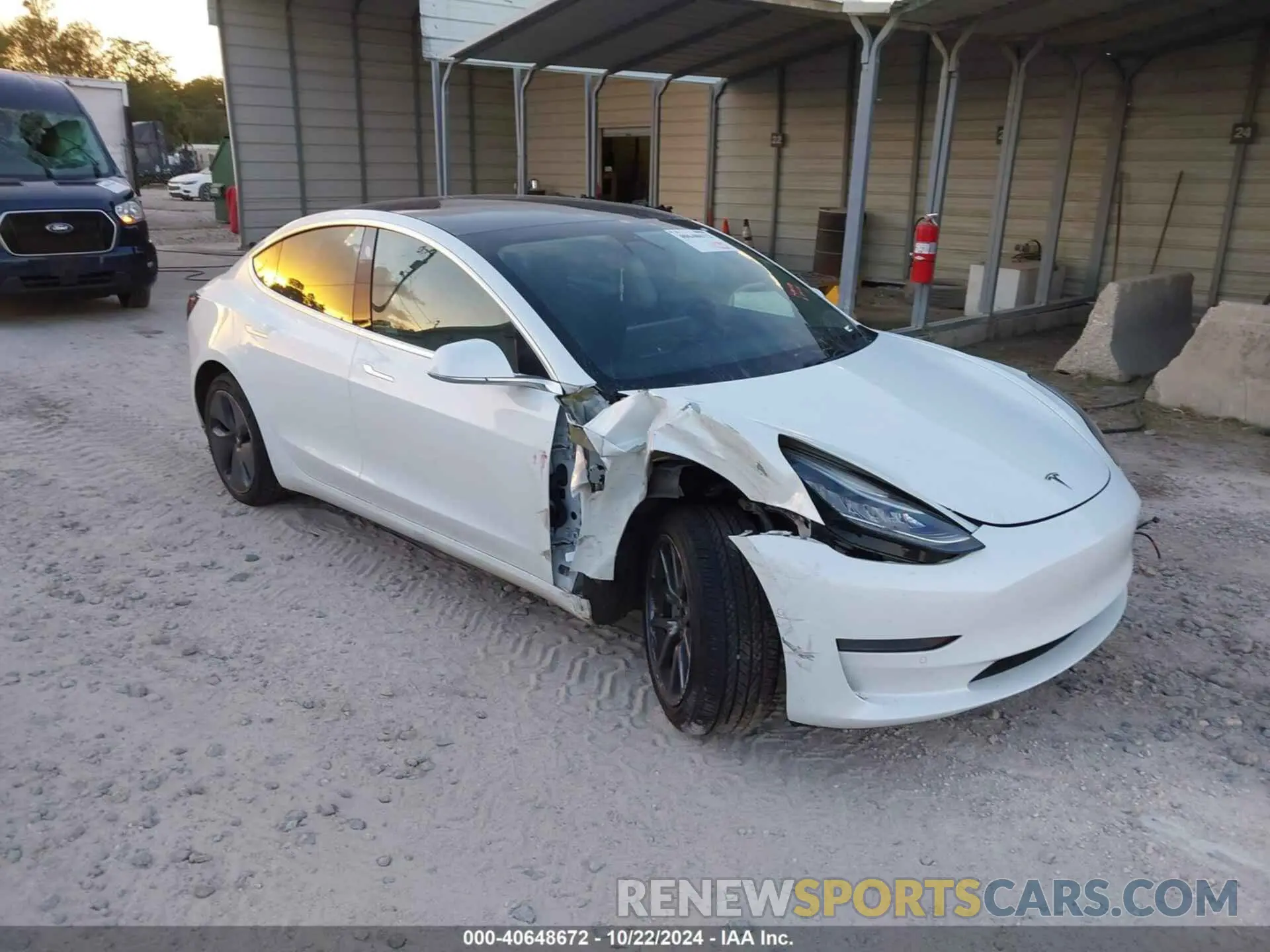 1 Photograph of a damaged car 5YJ3E1EA6LF632562 TESLA MODEL 3 2020