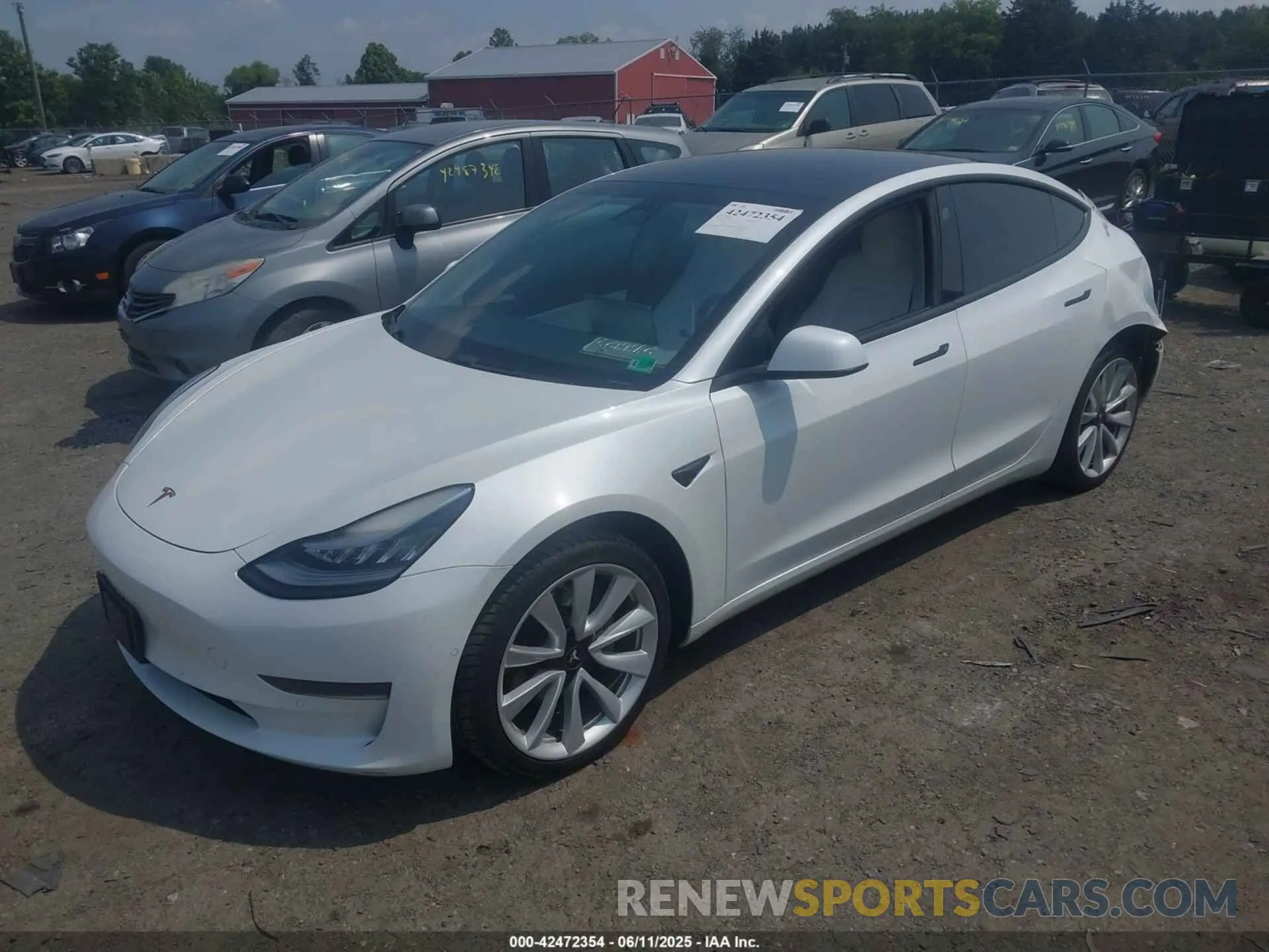 2 Фотография поврежденного автомобиля 5YJ3E1EA6LF635008 TESLA MODEL 3 2020