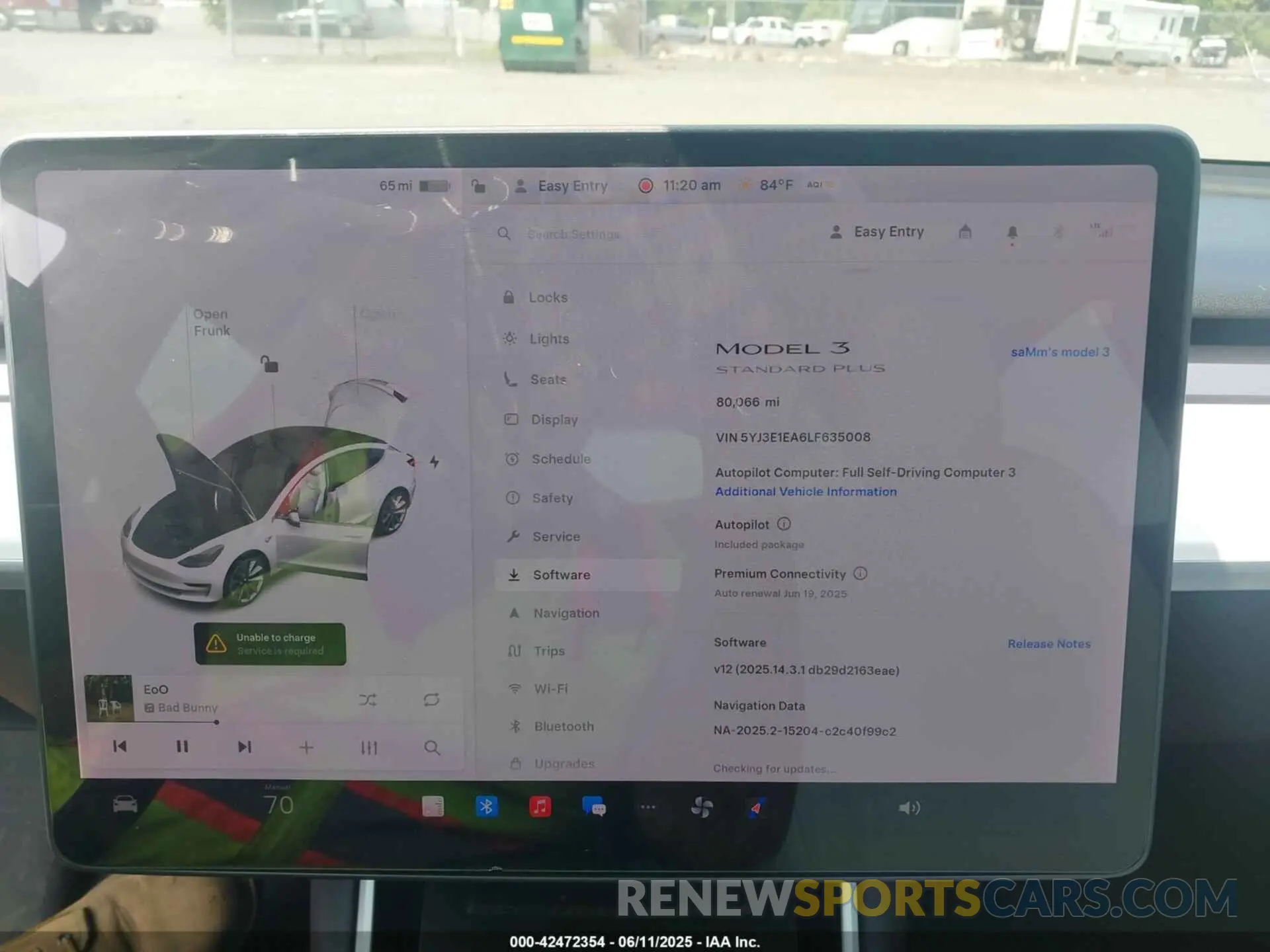 7 Фотография поврежденного автомобиля 5YJ3E1EA6LF635008 TESLA MODEL 3 2020