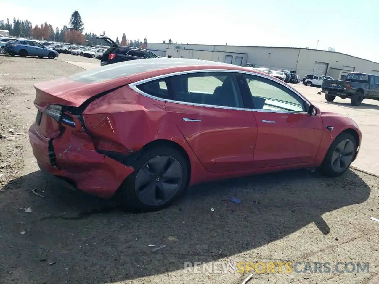 3 Photograph of a damaged car 5YJ3E1EA6LF705655 TESLA MODEL 3 2020