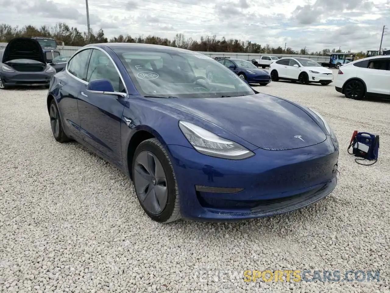 1 Photograph of a damaged car 5YJ3E1EA6LF736890 TESLA MODEL 3 2020