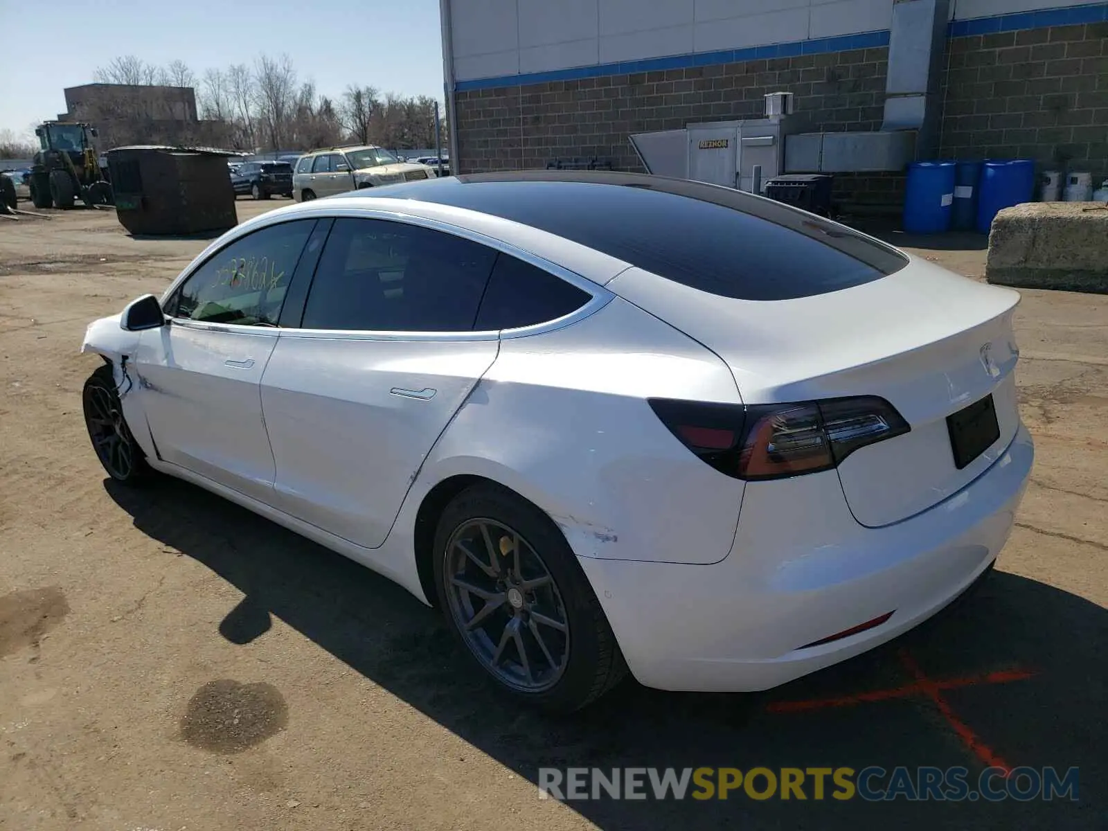 3 Photograph of a damaged car 5YJ3E1EA6LF737599 TESLA MODEL 3 2020