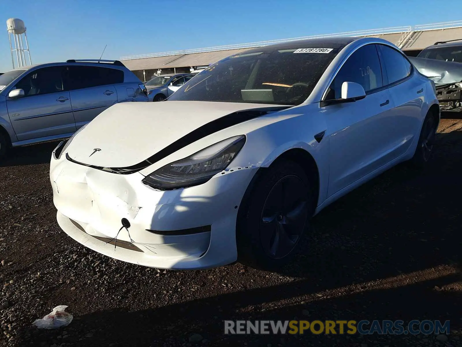 2 Photograph of a damaged car 5YJ3E1EA6LF803892 TESLA MODEL 3 2020