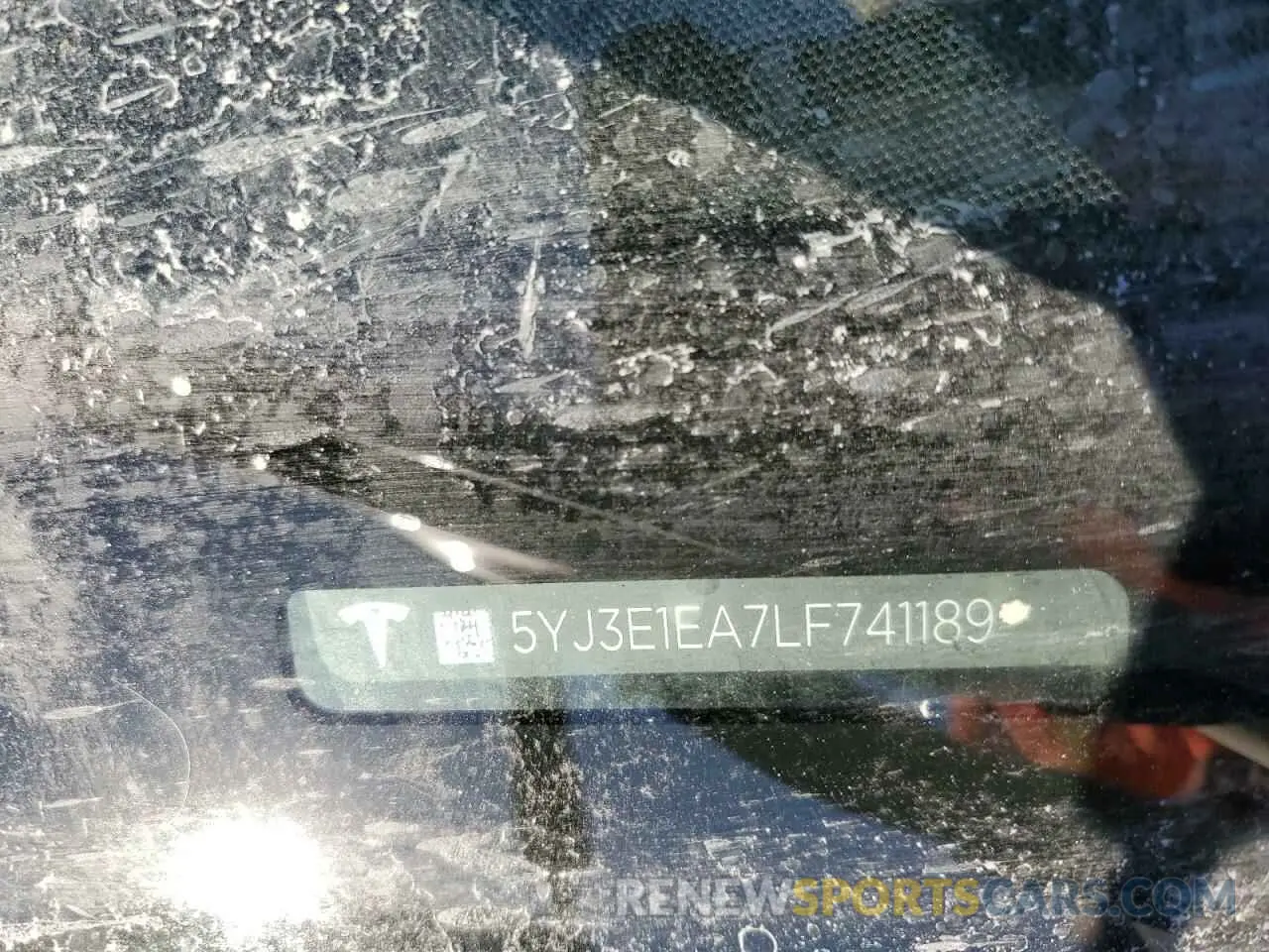 12 Photograph of a damaged car 5YJ3E1EA7LF741189 TESLA MODEL 3 2020