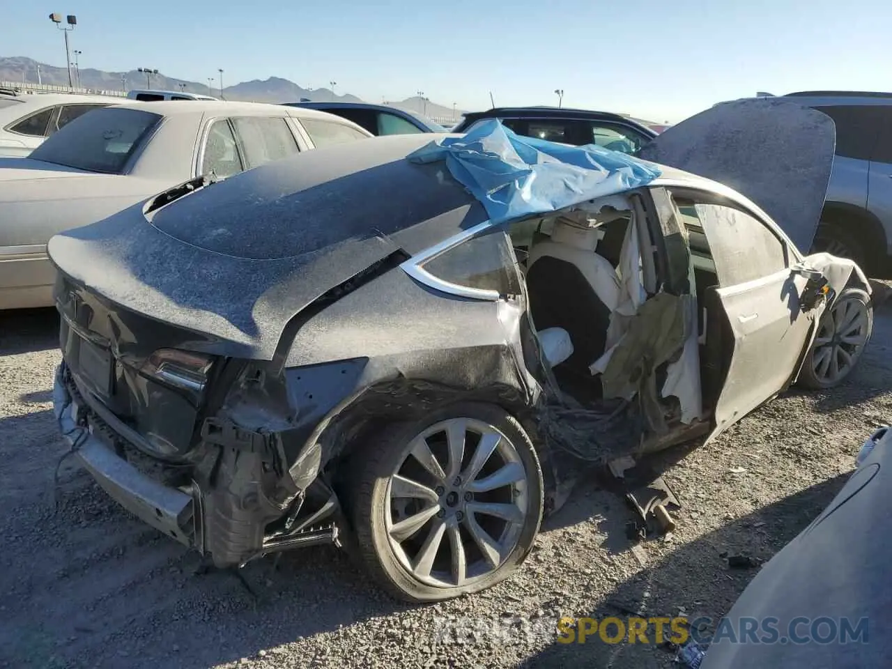 3 Photograph of a damaged car 5YJ3E1EA7LF741189 TESLA MODEL 3 2020