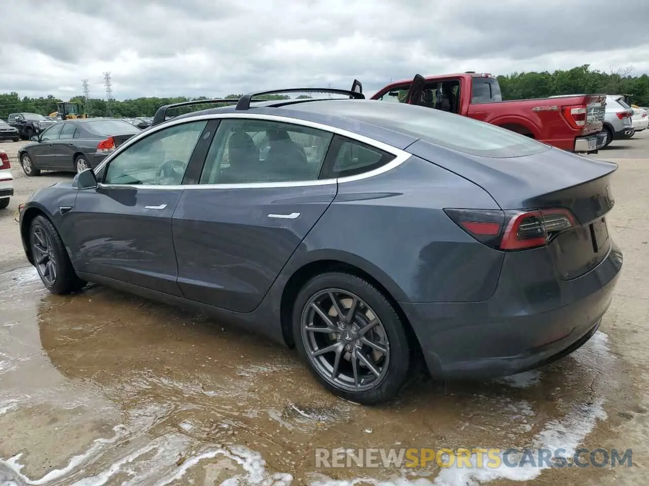 2 Photograph of a damaged car 5YJ3E1EA7LF745601 TESLA MODEL 3 2020