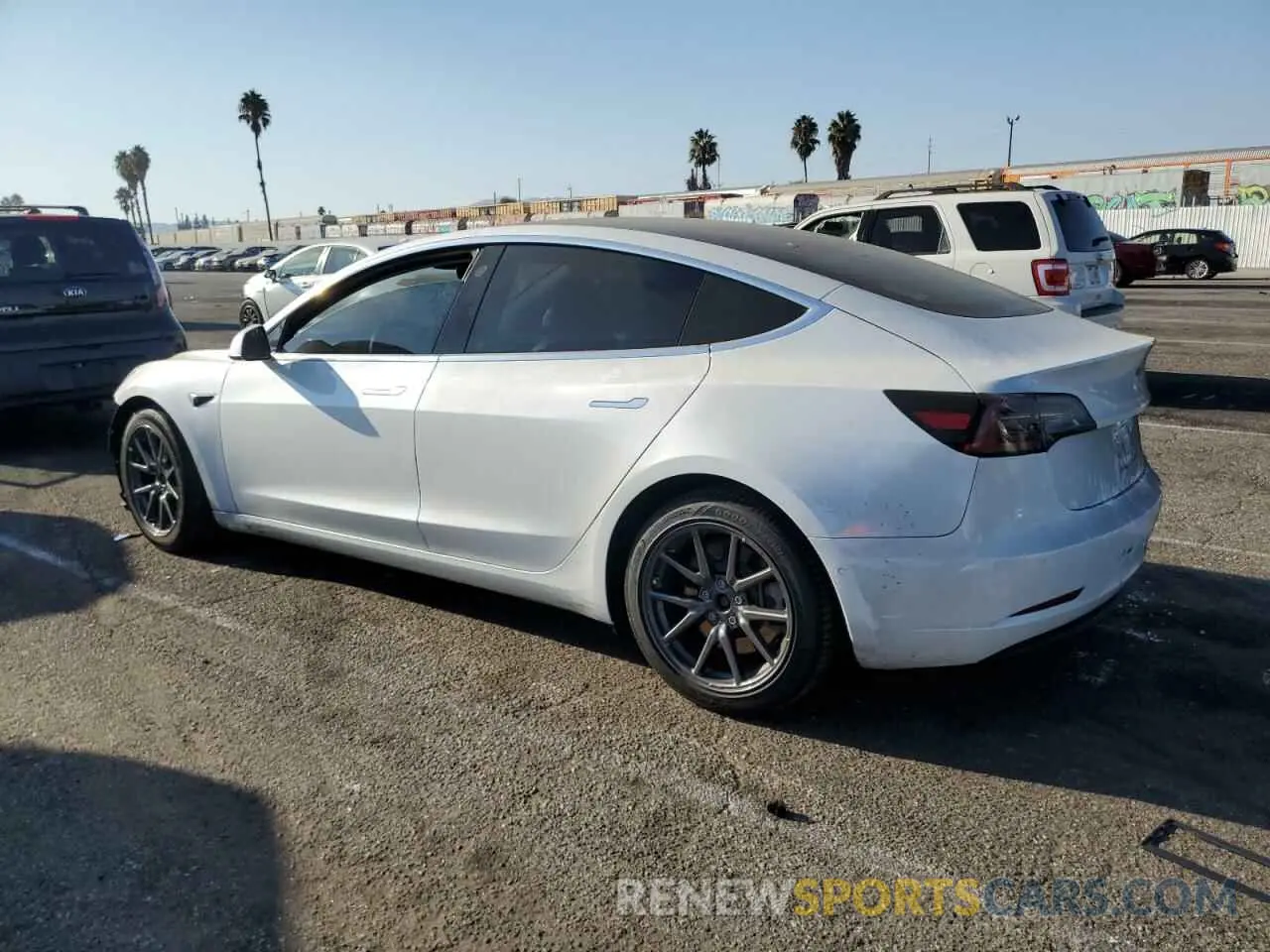 2 Photograph of a damaged car 5YJ3E1EA7LF803996 TESLA MODEL 3 2020