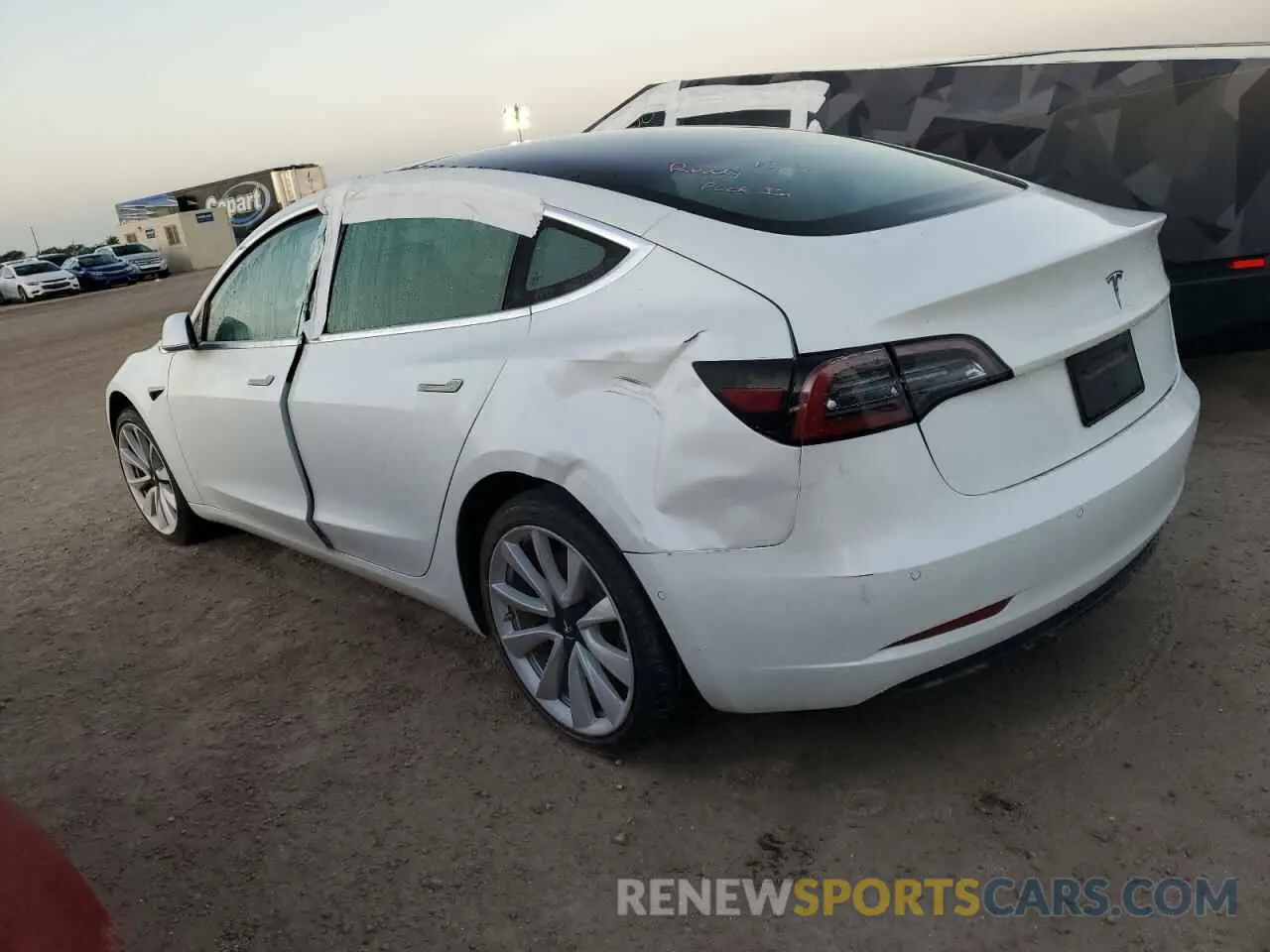 2 Photograph of a damaged car 5YJ3E1EA8LF598690 TESLA MODEL 3 2020