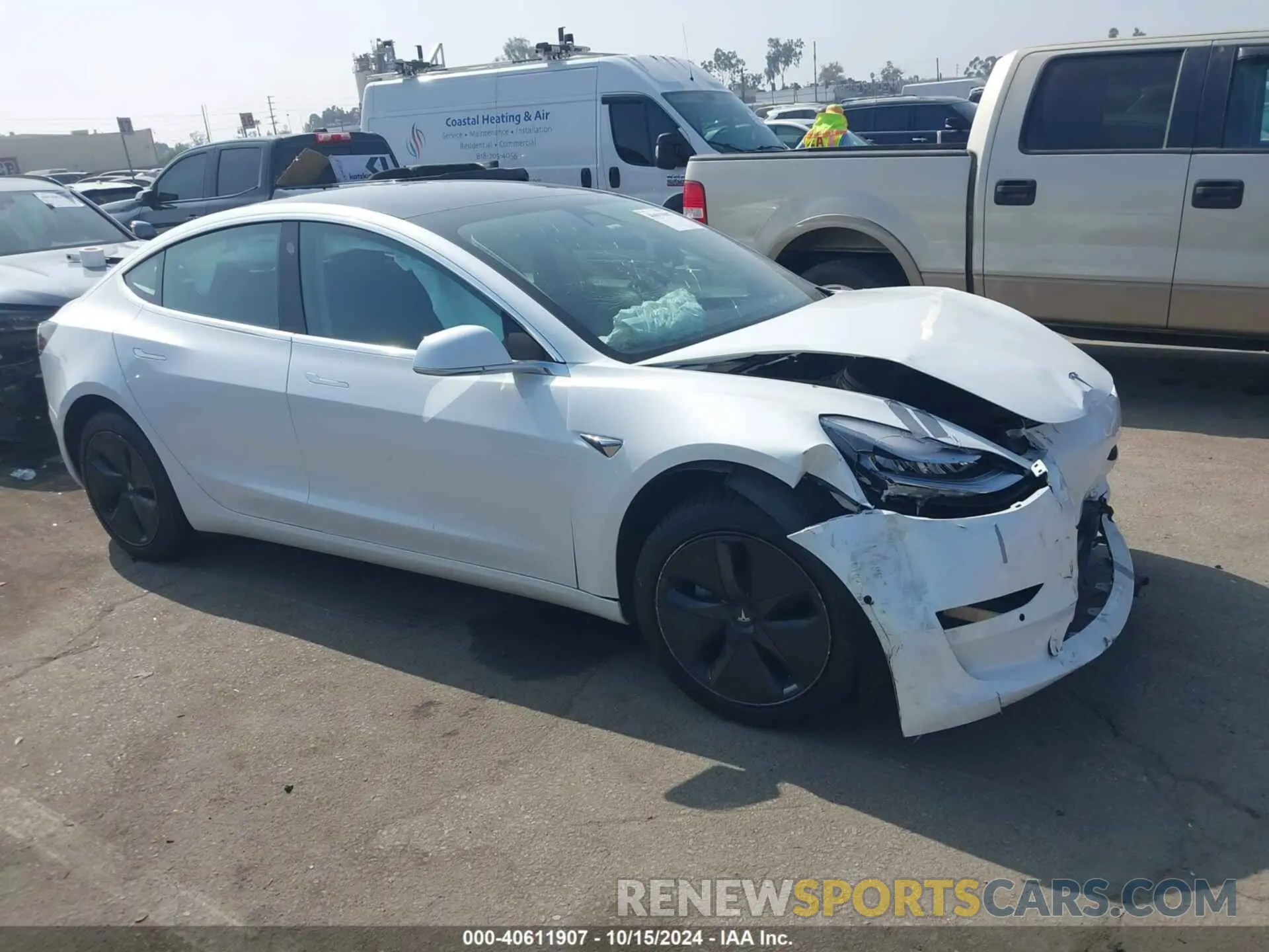 1 Фотография поврежденного автомобиля 5YJ3E1EA8LF613060 TESLA MODEL 3 2020