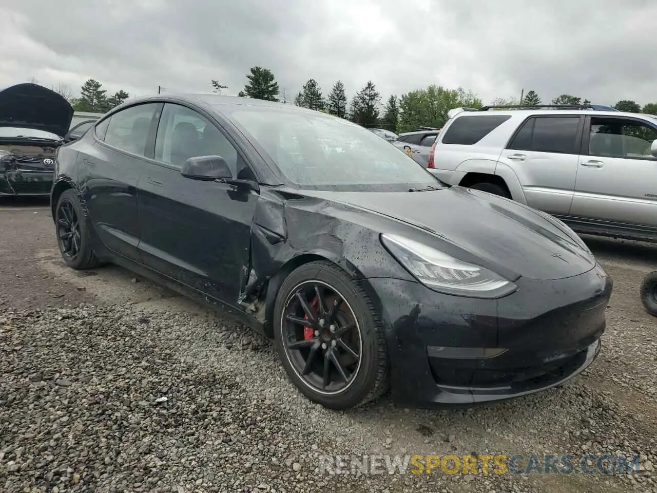 4 Фотография поврежденного автомобиля 5YJ3E1EA8LF643871 TESLA MODEL 3 2020