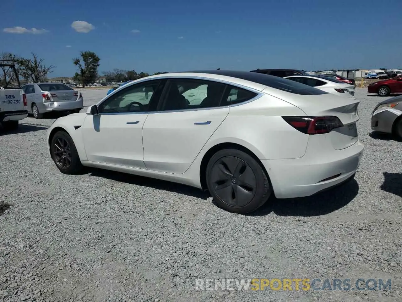 2 Photograph of a damaged car 5YJ3E1EA8LF659083 TESLA MODEL 3 2020
