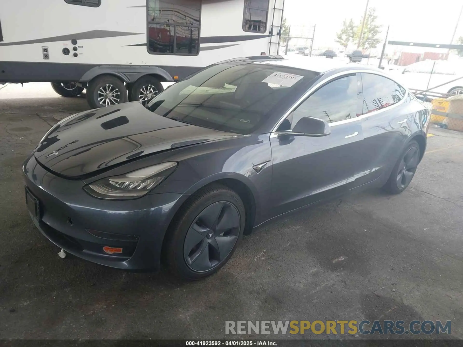 2 Photograph of a damaged car 5YJ3E1EA8LF743405 TESLA MODEL 3 2020