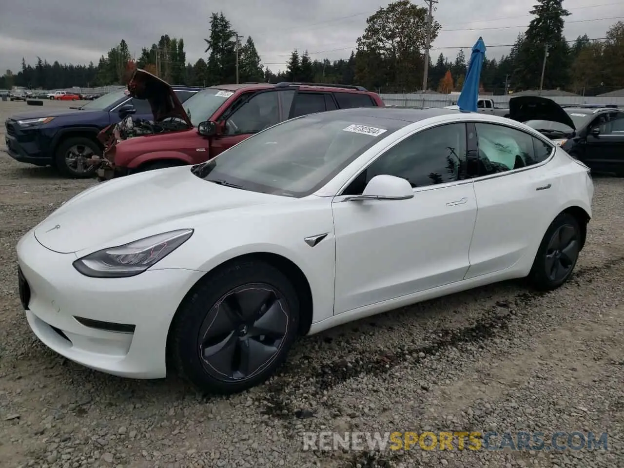1 Фотография поврежденного автомобиля 5YJ3E1EA9LF504896 TESLA MODEL 3 2020