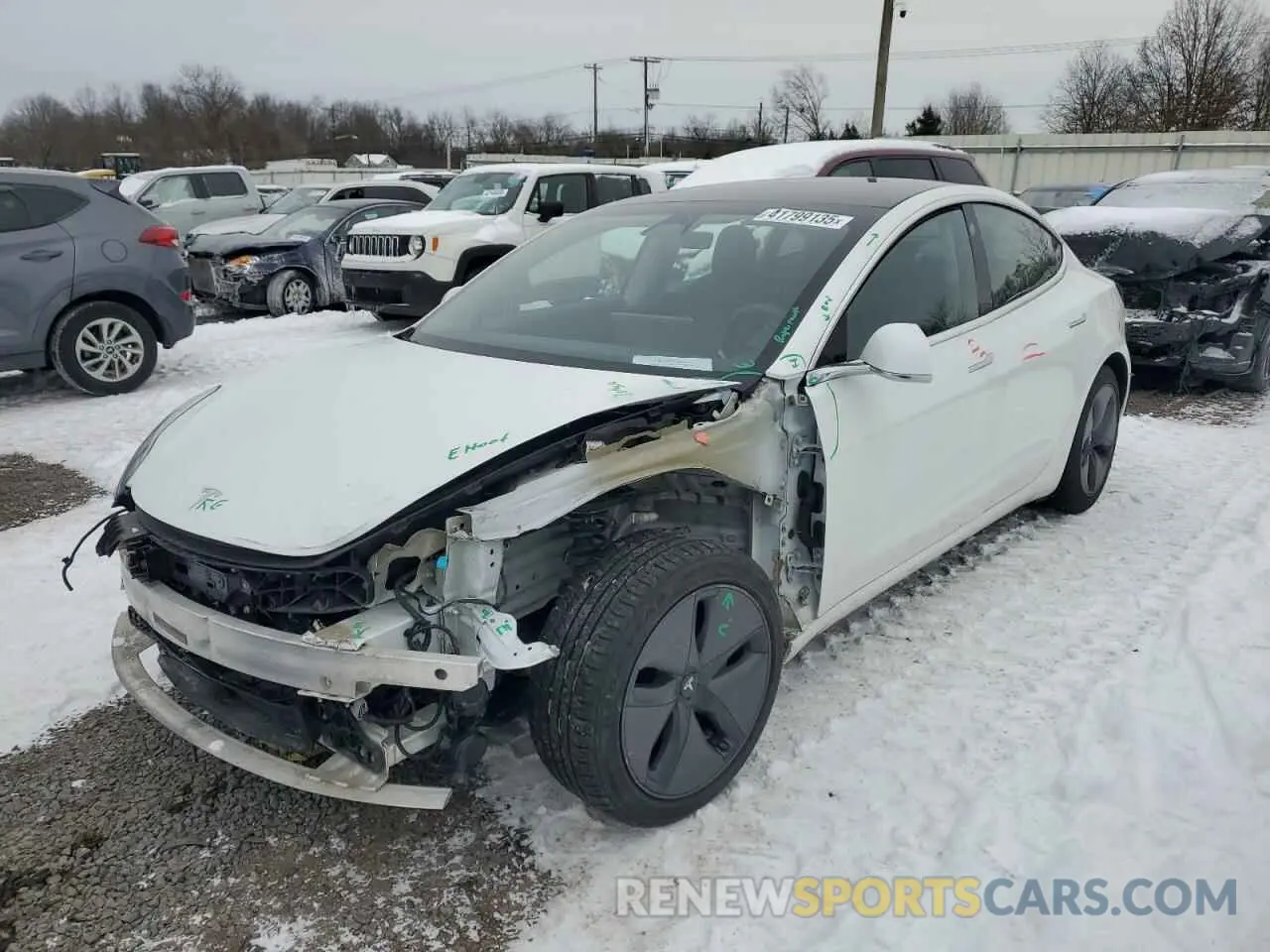 1 Фотография поврежденного автомобиля 5YJ3E1EA9LF613181 TESLA MODEL 3 2020