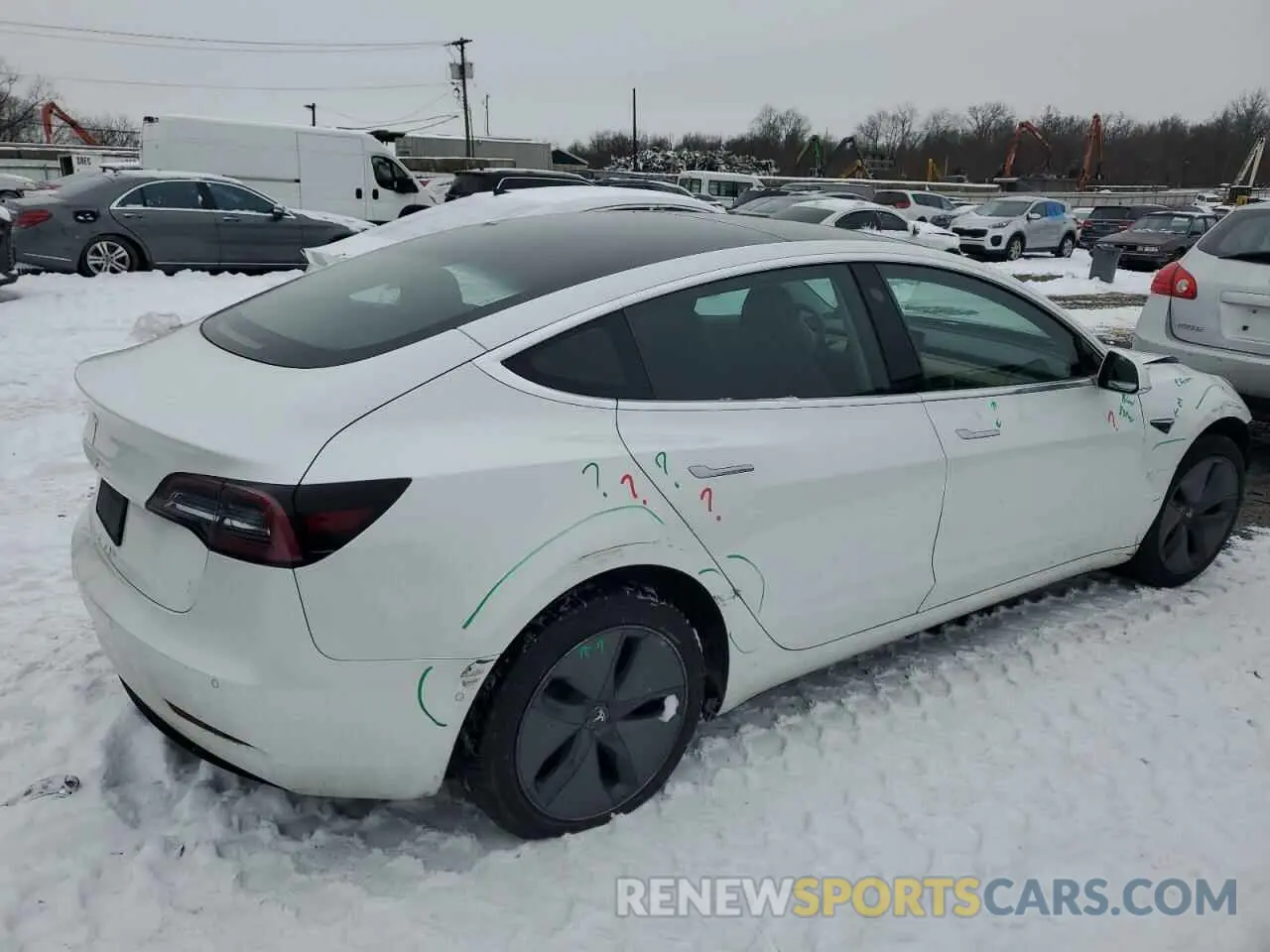 3 Фотография поврежденного автомобиля 5YJ3E1EA9LF613181 TESLA MODEL 3 2020