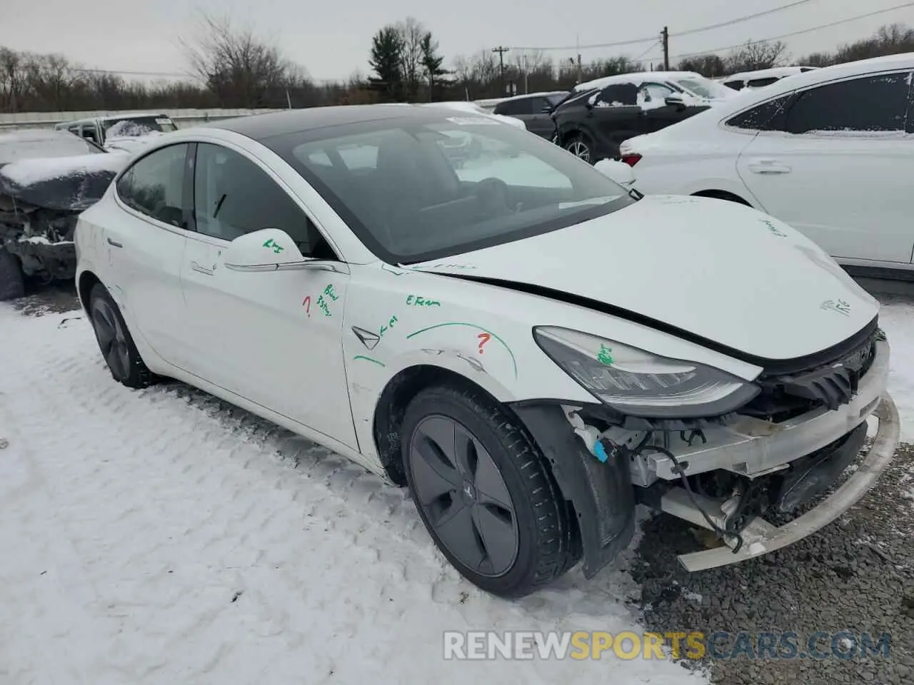 4 Фотография поврежденного автомобиля 5YJ3E1EA9LF613181 TESLA MODEL 3 2020