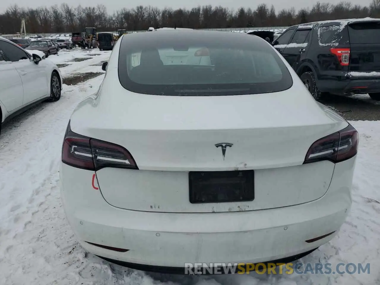 6 Фотография поврежденного автомобиля 5YJ3E1EA9LF613181 TESLA MODEL 3 2020