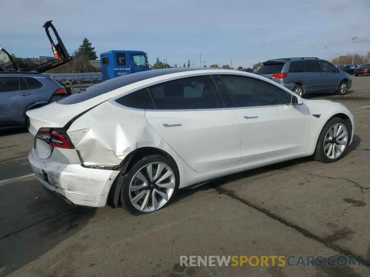3 Photograph of a damaged car 5YJ3E1EA9LF614802 TESLA MODEL 3 2020