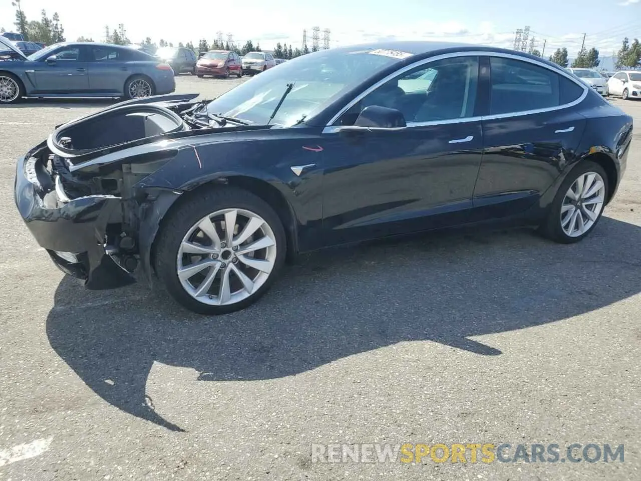 1 Photograph of a damaged car 5YJ3E1EA9LF645516 TESLA MODEL 3 2020