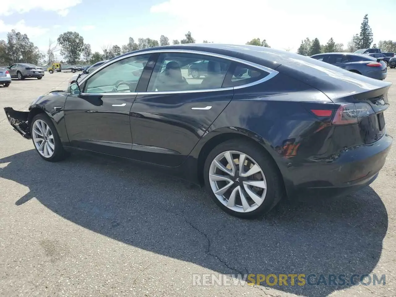 2 Photograph of a damaged car 5YJ3E1EA9LF645516 TESLA MODEL 3 2020
