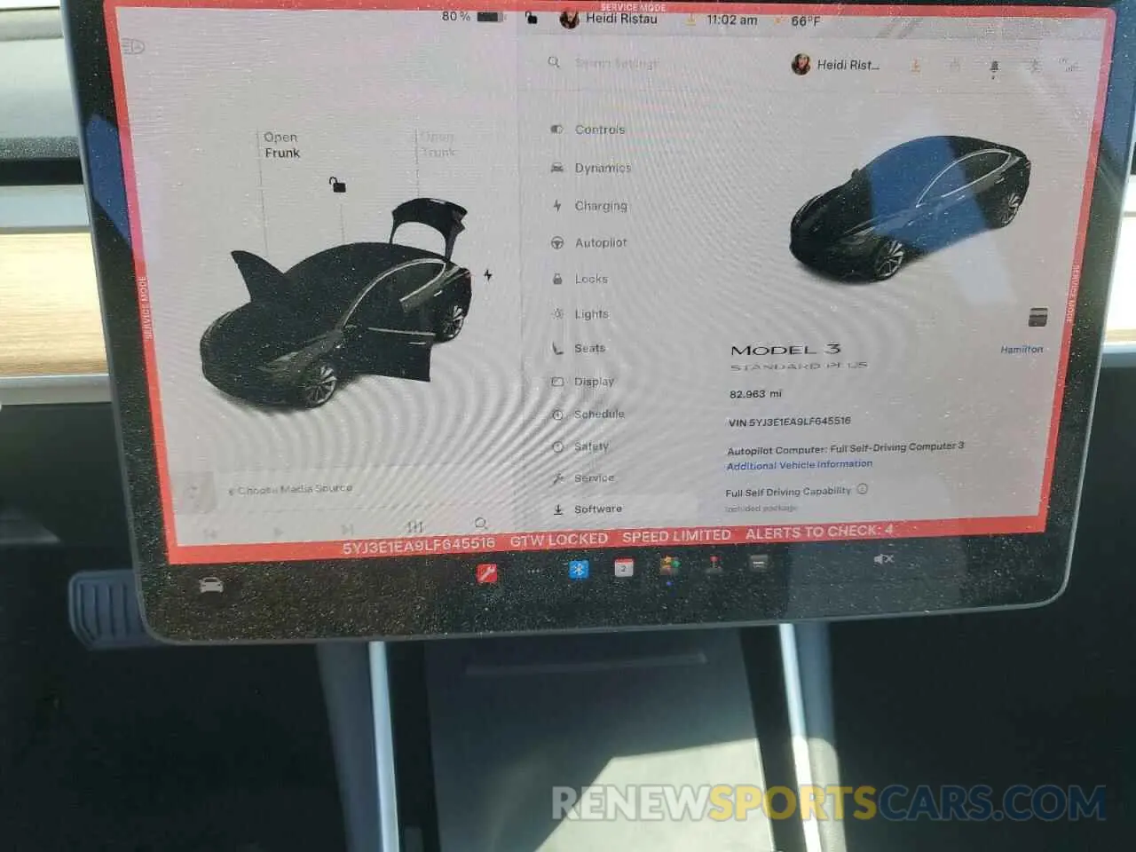 9 Photograph of a damaged car 5YJ3E1EA9LF645516 TESLA MODEL 3 2020
