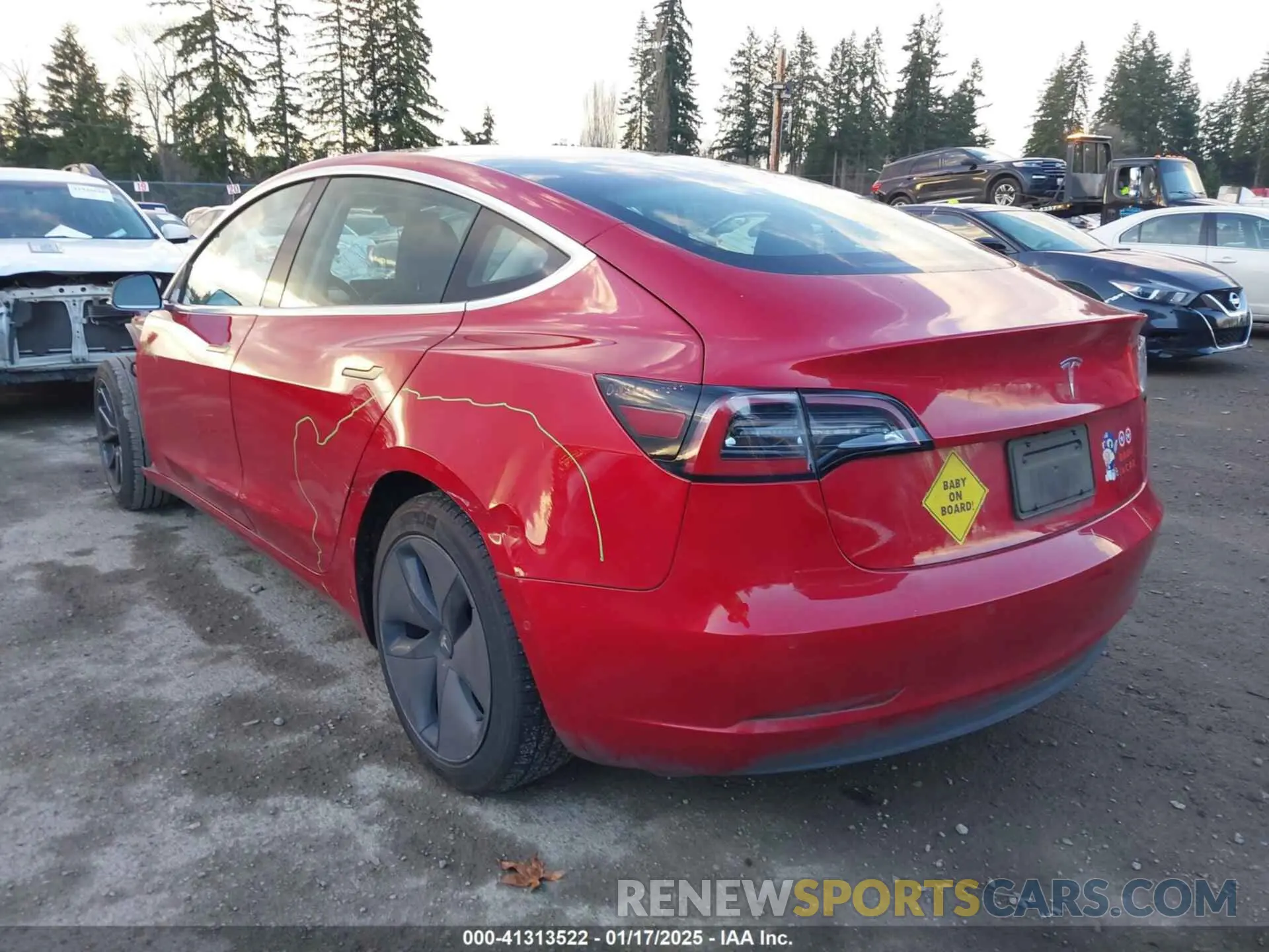 3 Photograph of a damaged car 5YJ3E1EA9LF705682 TESLA MODEL 3 2020