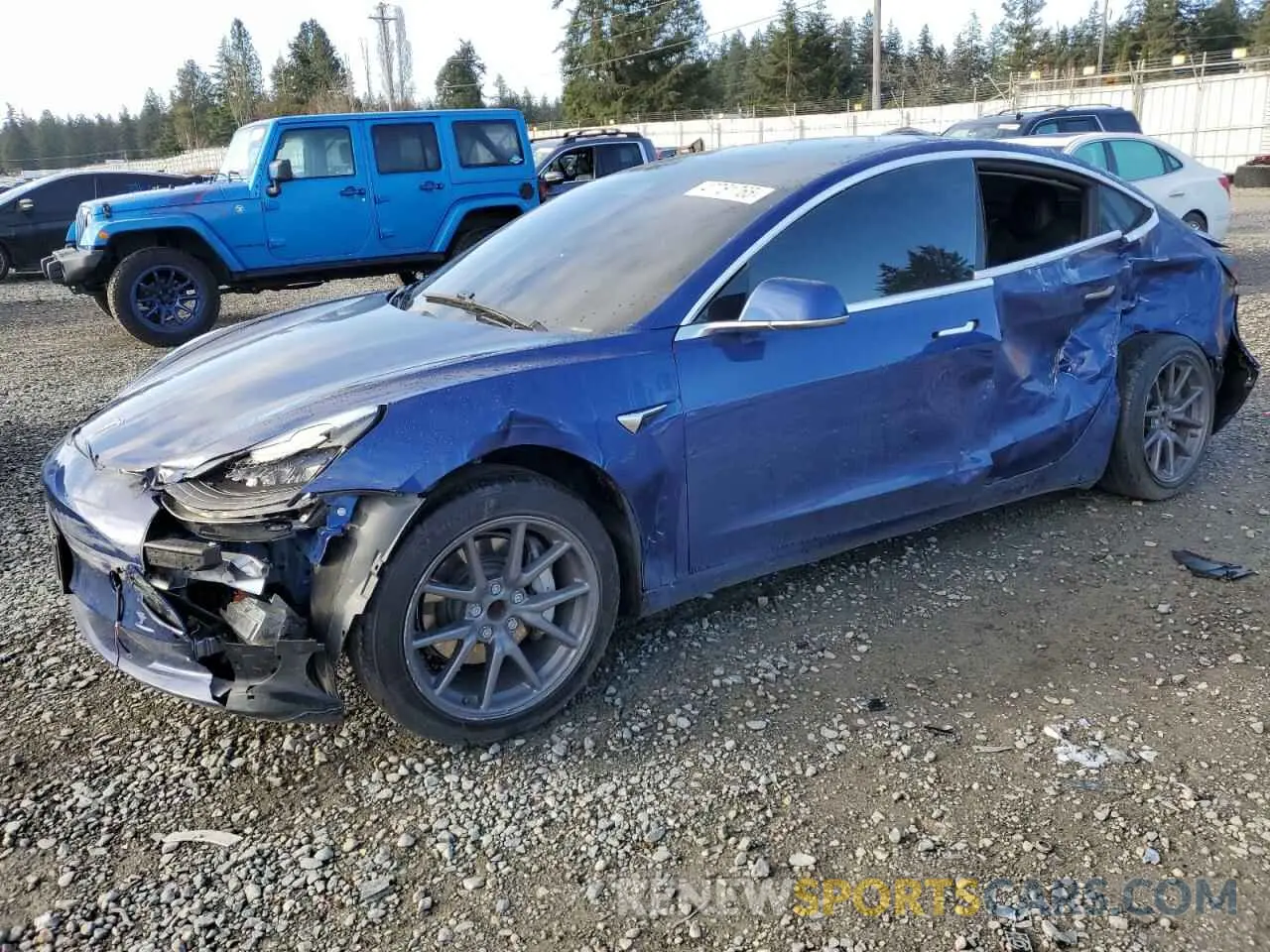 1 Фотография поврежденного автомобиля 5YJ3E1EA9LF706668 TESLA MODEL 3 2020