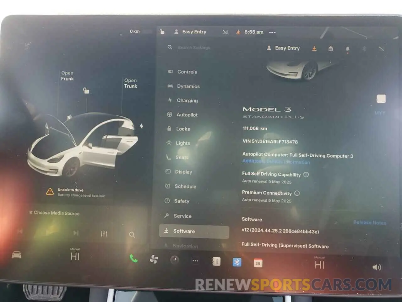 9 Фотография поврежденного автомобиля 5YJ3E1EA9LF718478 TESLA MODEL 3 2020