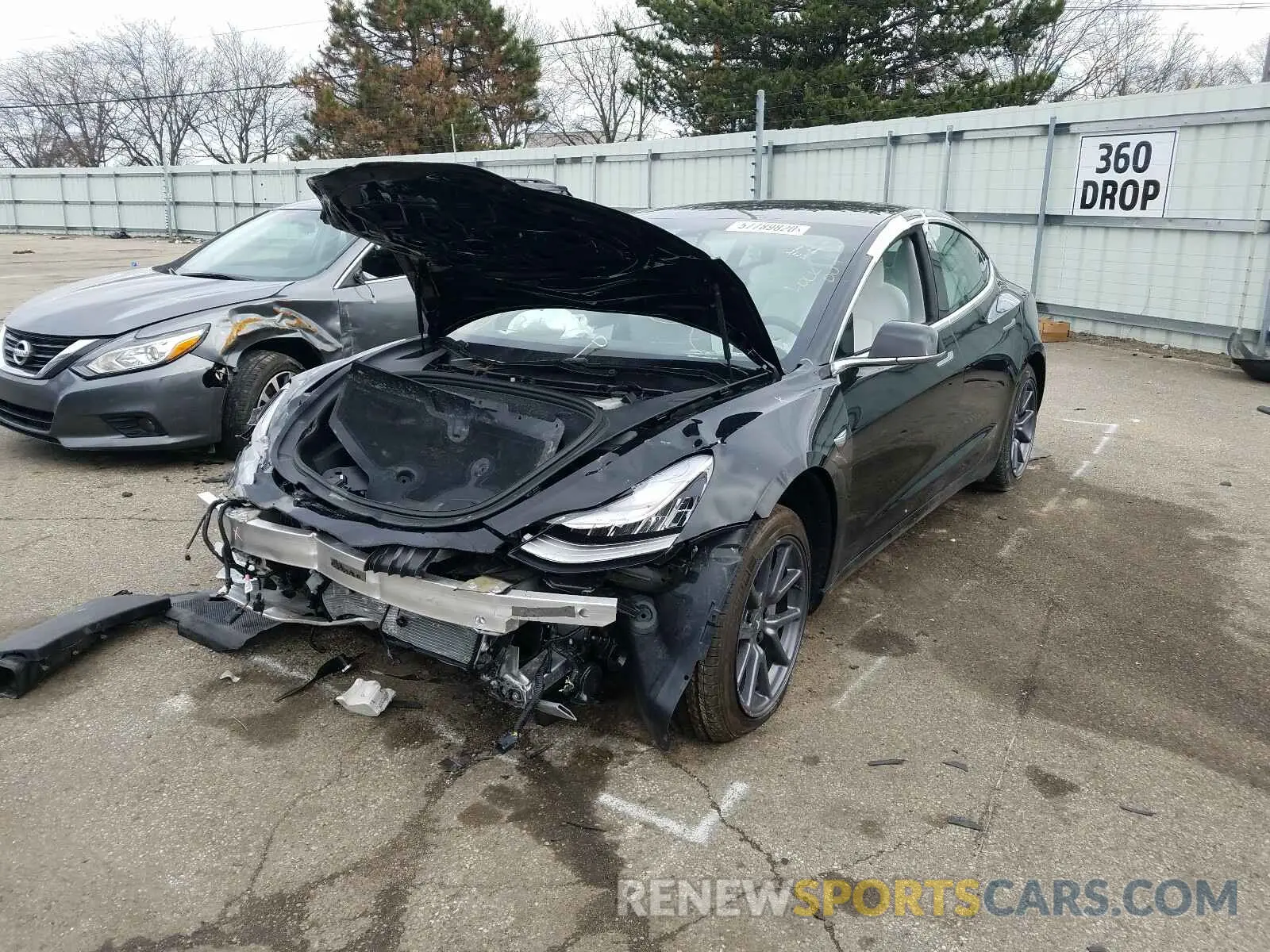 2 Photograph of a damaged car 5YJ3E1EA9LF764117 TESLA MODEL 3 2020