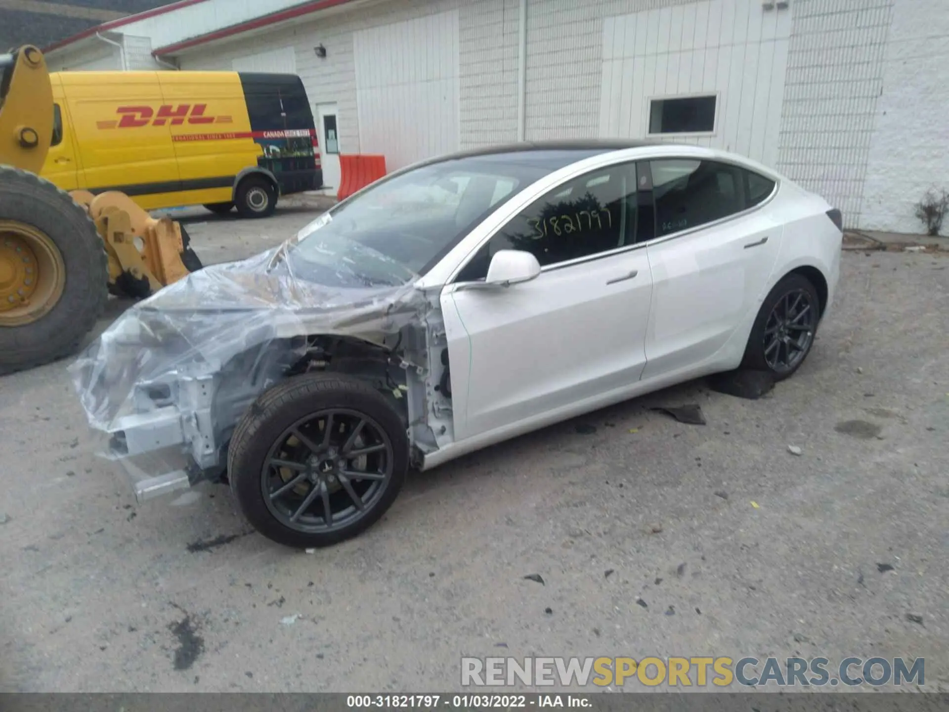 2 Photograph of a damaged car 5YJ3E1EA9LF792726 TESLA MODEL 3 2020