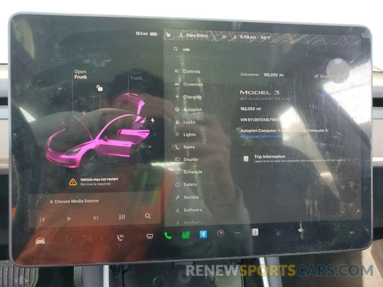 9 Photograph of a damaged car 5YJ3E1EA9LF805670 TESLA MODEL 3 2020