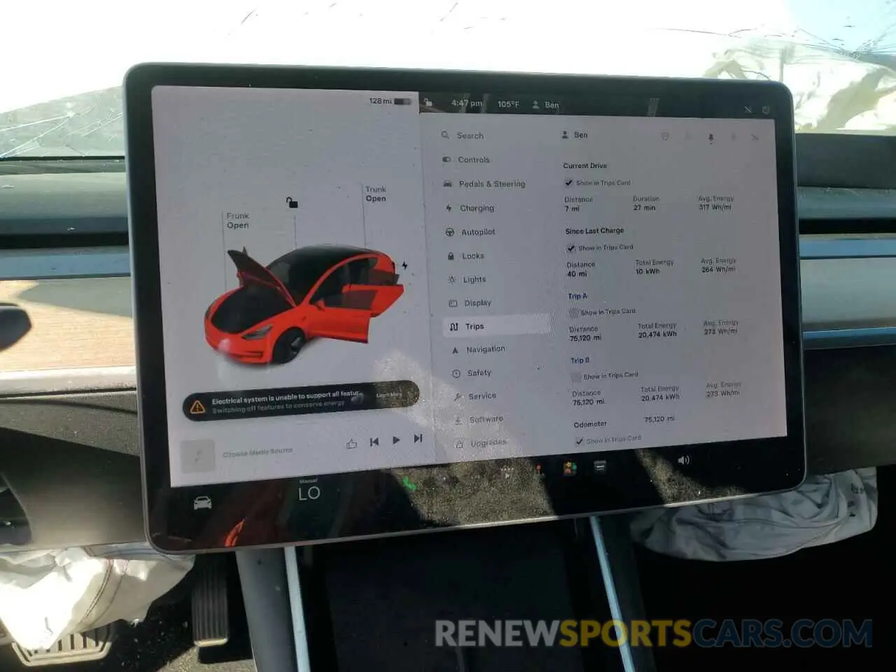 9 Photograph of a damaged car 5YJ3E1EA9LF807466 TESLA MODEL 3 2020