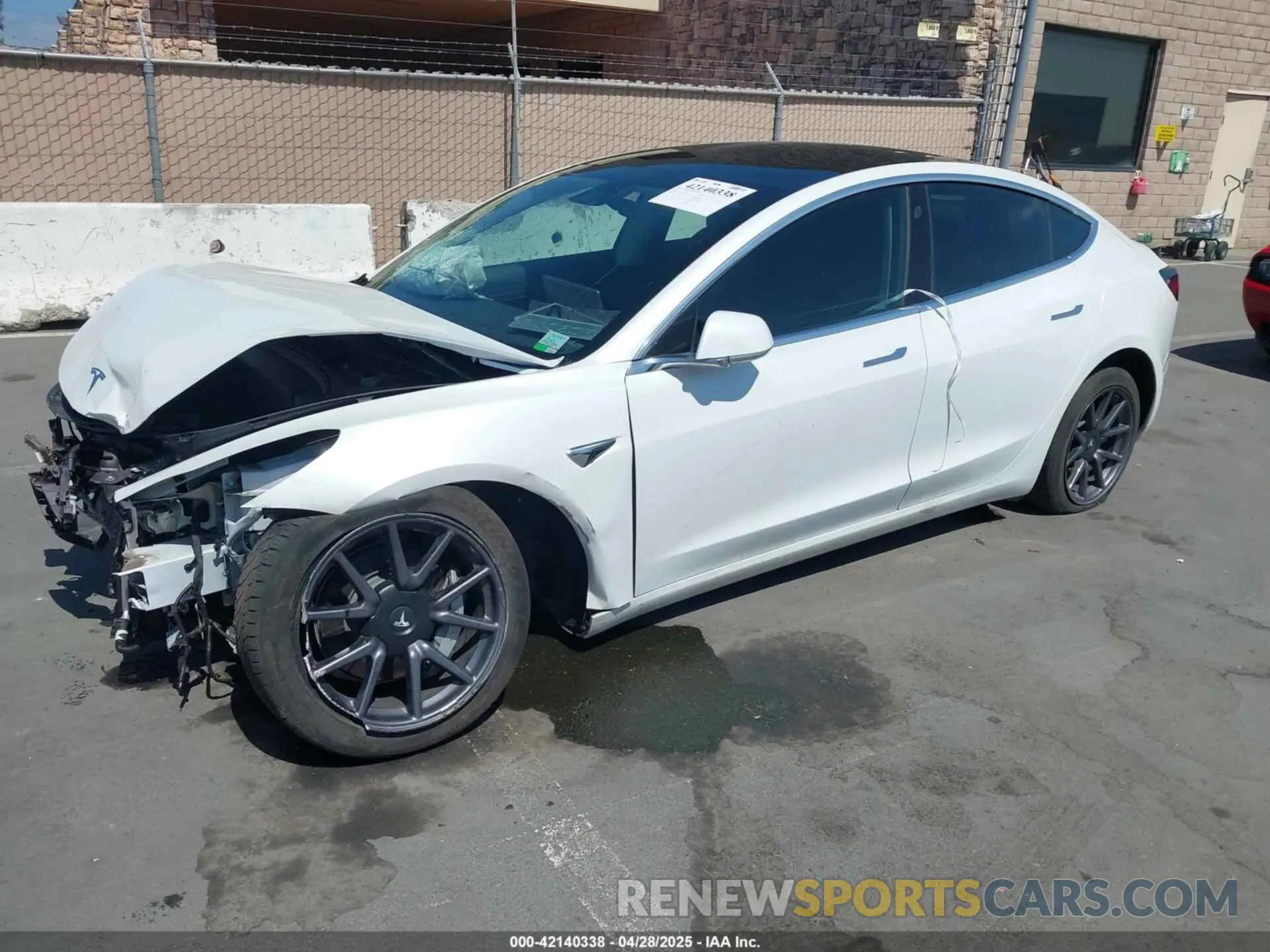 2 Photograph of a damaged car 5YJ3E1EAXLF590591 TESLA MODEL 3 2020