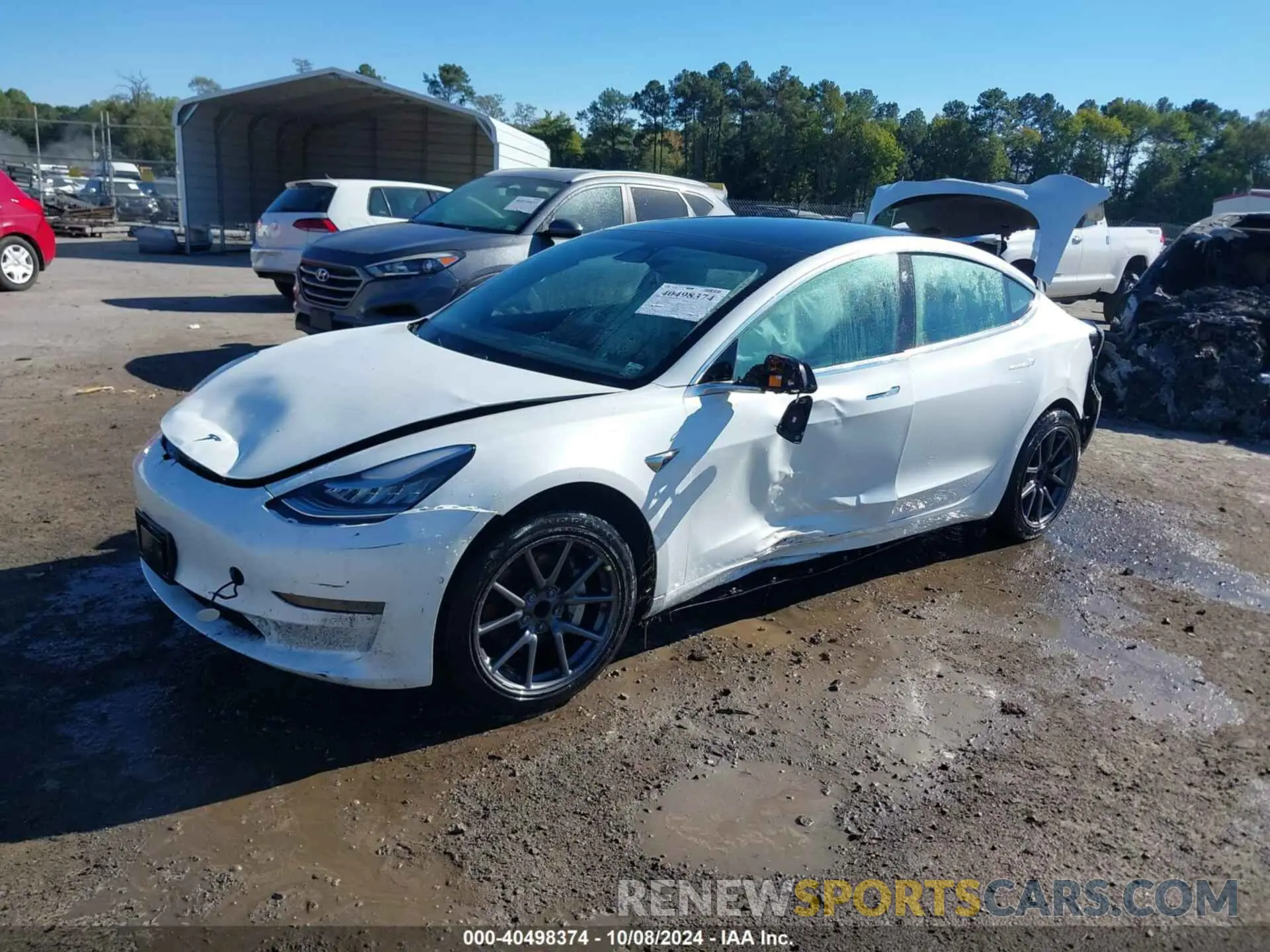 2 Photograph of a damaged car 5YJ3E1EAXLF632466 TESLA MODEL 3 2020