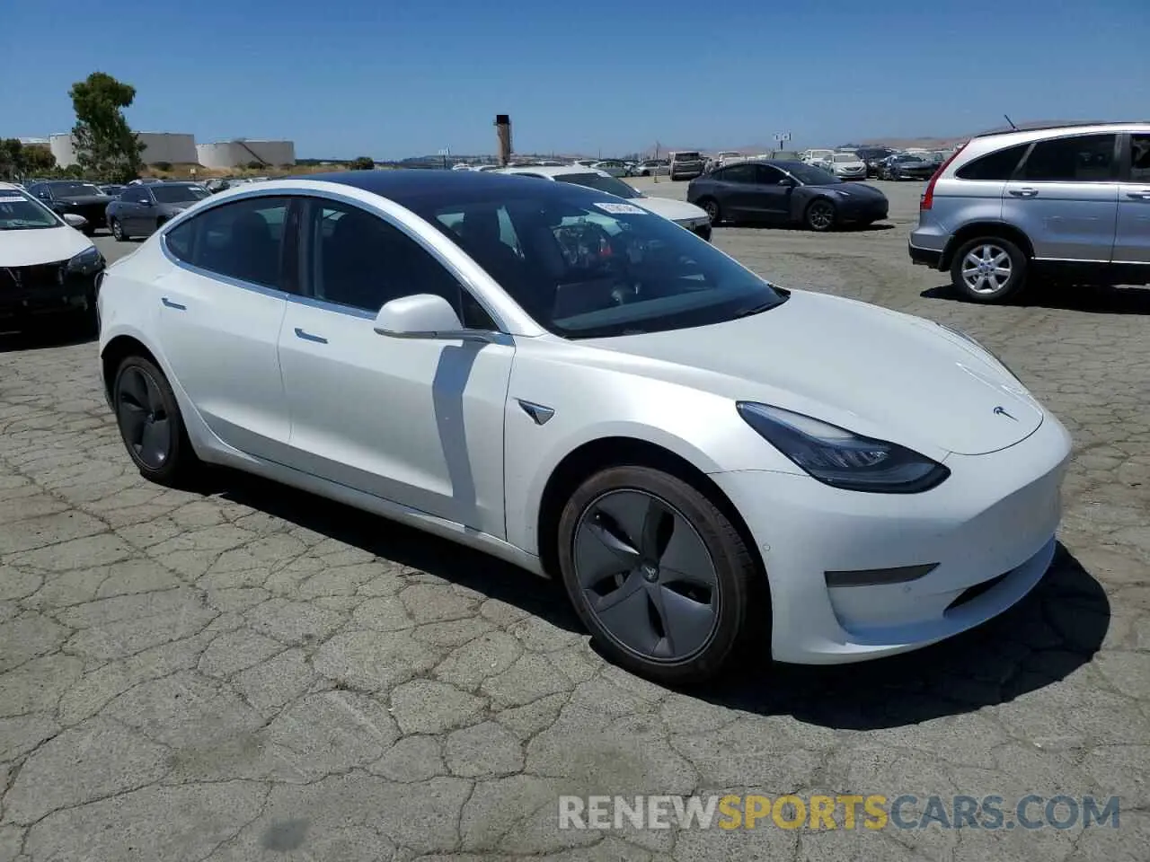 4 Фотография поврежденного автомобиля 5YJ3E1EAXLF632743 TESLA MODEL 3 2020