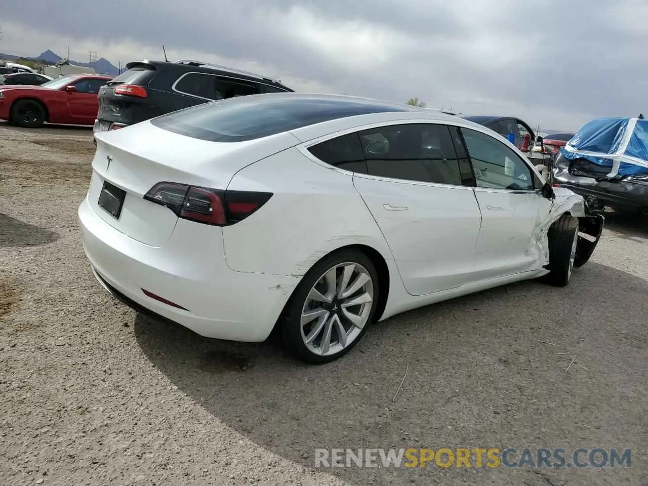 3 Фотография поврежденного автомобиля 5YJ3E1EAXLF634427 TESLA MODEL 3 2020