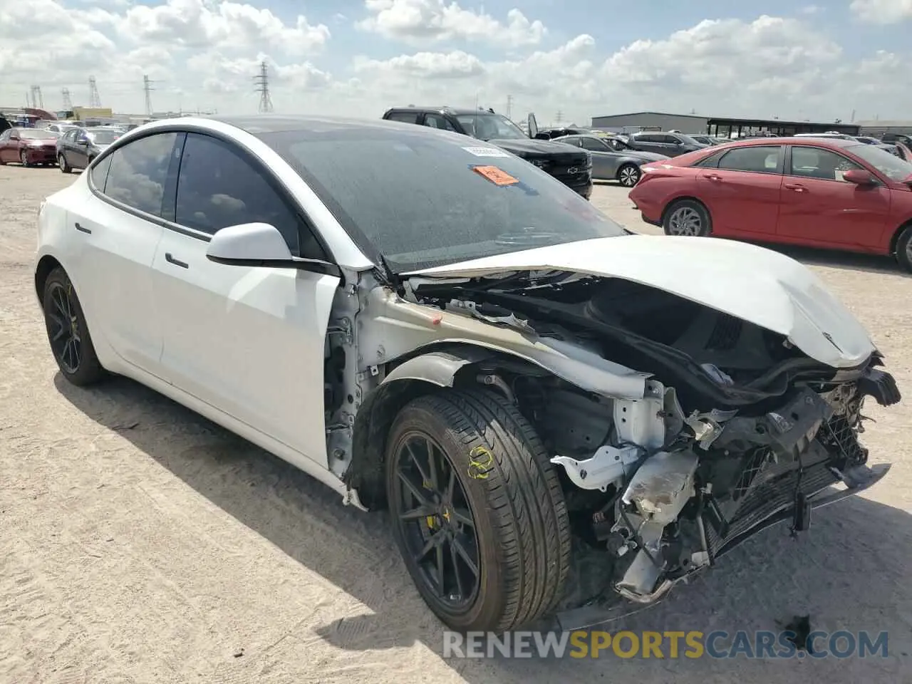 4 Photograph of a damaged car 5YJ3E1EAXLF658954 TESLA MODEL 3 2020