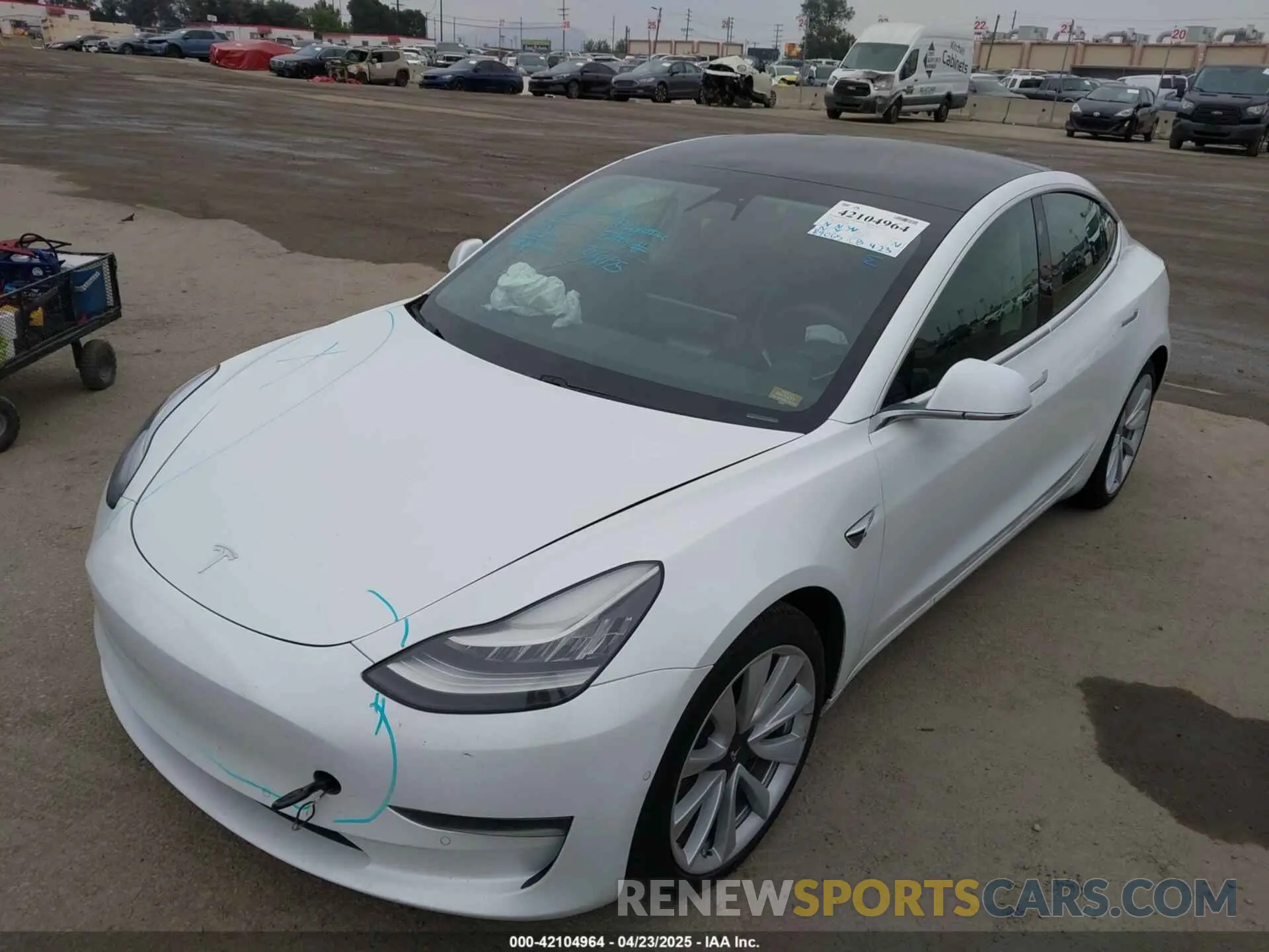 6 Фотография поврежденного автомобиля 5YJ3E1EAXLF806438 TESLA MODEL 3 2020