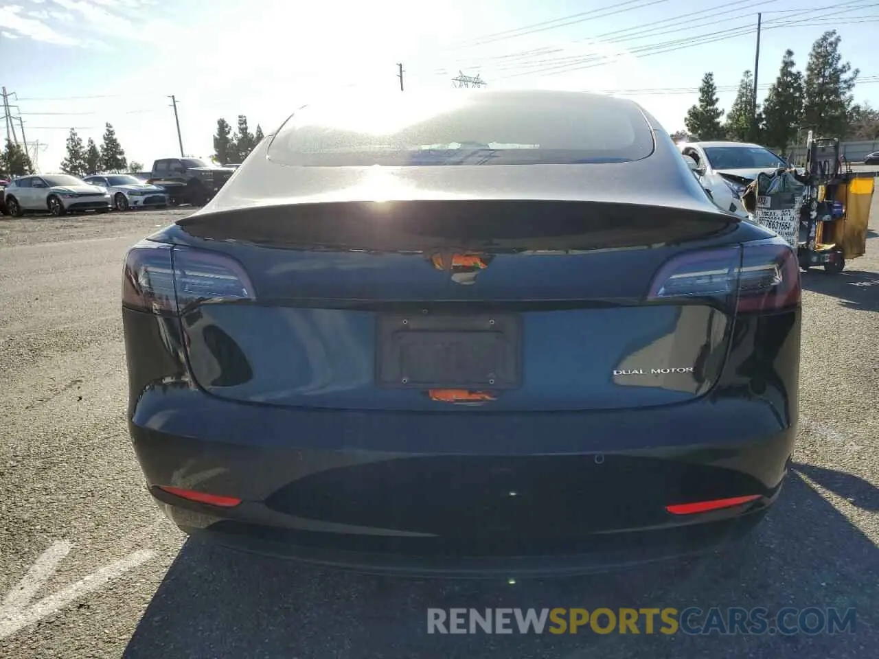 6 Photograph of a damaged car 5YJ3E1EB0LF600134 TESLA MODEL 3 2020