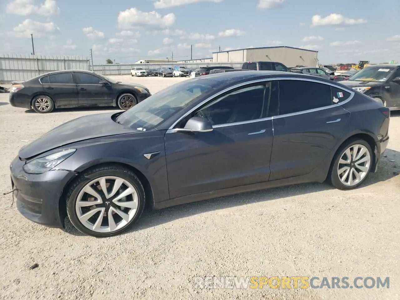 1 Photograph of a damaged car 5YJ3E1EB0LF619864 TESLA MODEL 3 2020