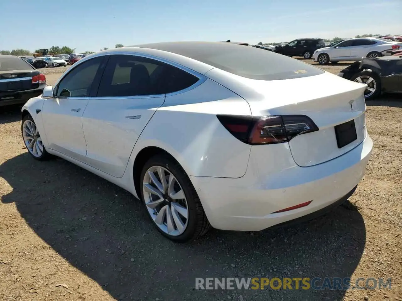 2 Photograph of a damaged car 5YJ3E1EB0LF620951 TESLA MODEL 3 2020