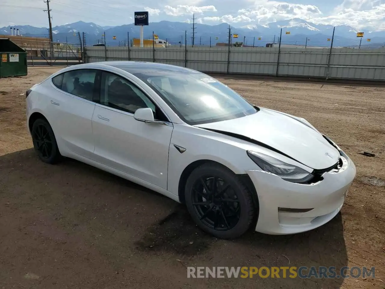 4 Photograph of a damaged car 5YJ3E1EB0LF637541 TESLA MODEL 3 2020