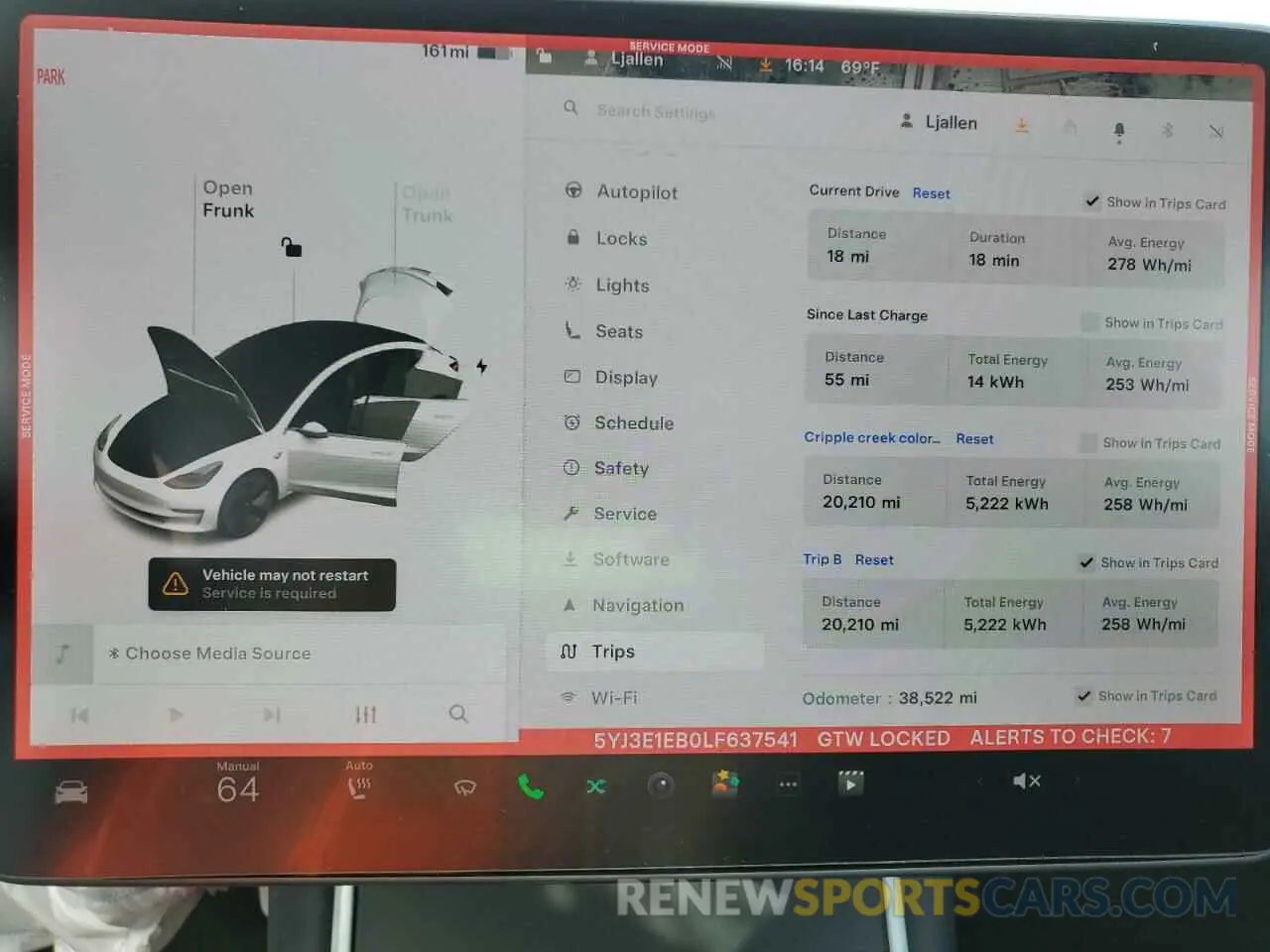 9 Photograph of a damaged car 5YJ3E1EB0LF637541 TESLA MODEL 3 2020