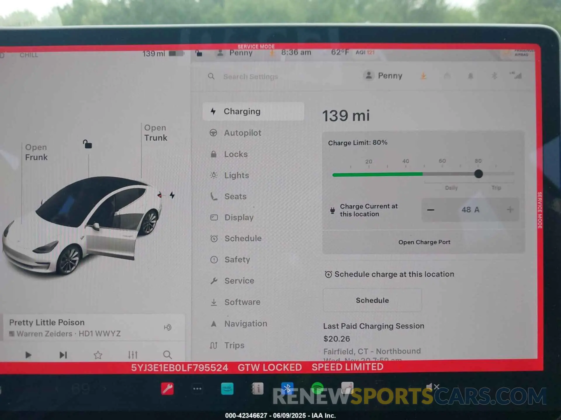 17 Photograph of a damaged car 5YJ3E1EB0LF795524 TESLA MODEL 3 2020