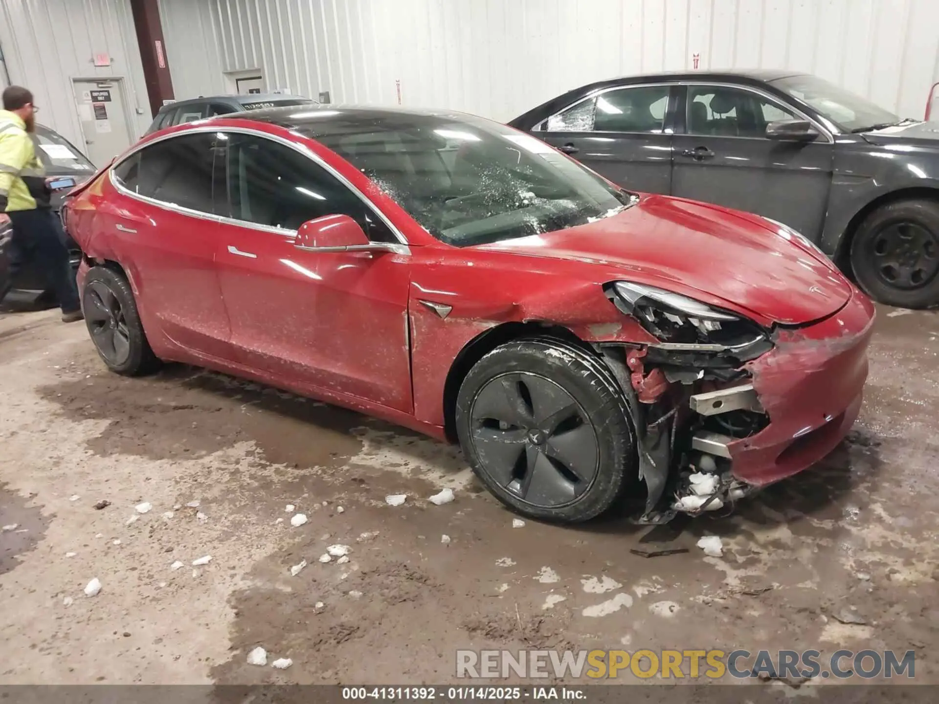 1 Photograph of a damaged car 5YJ3E1EB1LF600370 TESLA MODEL 3 2020