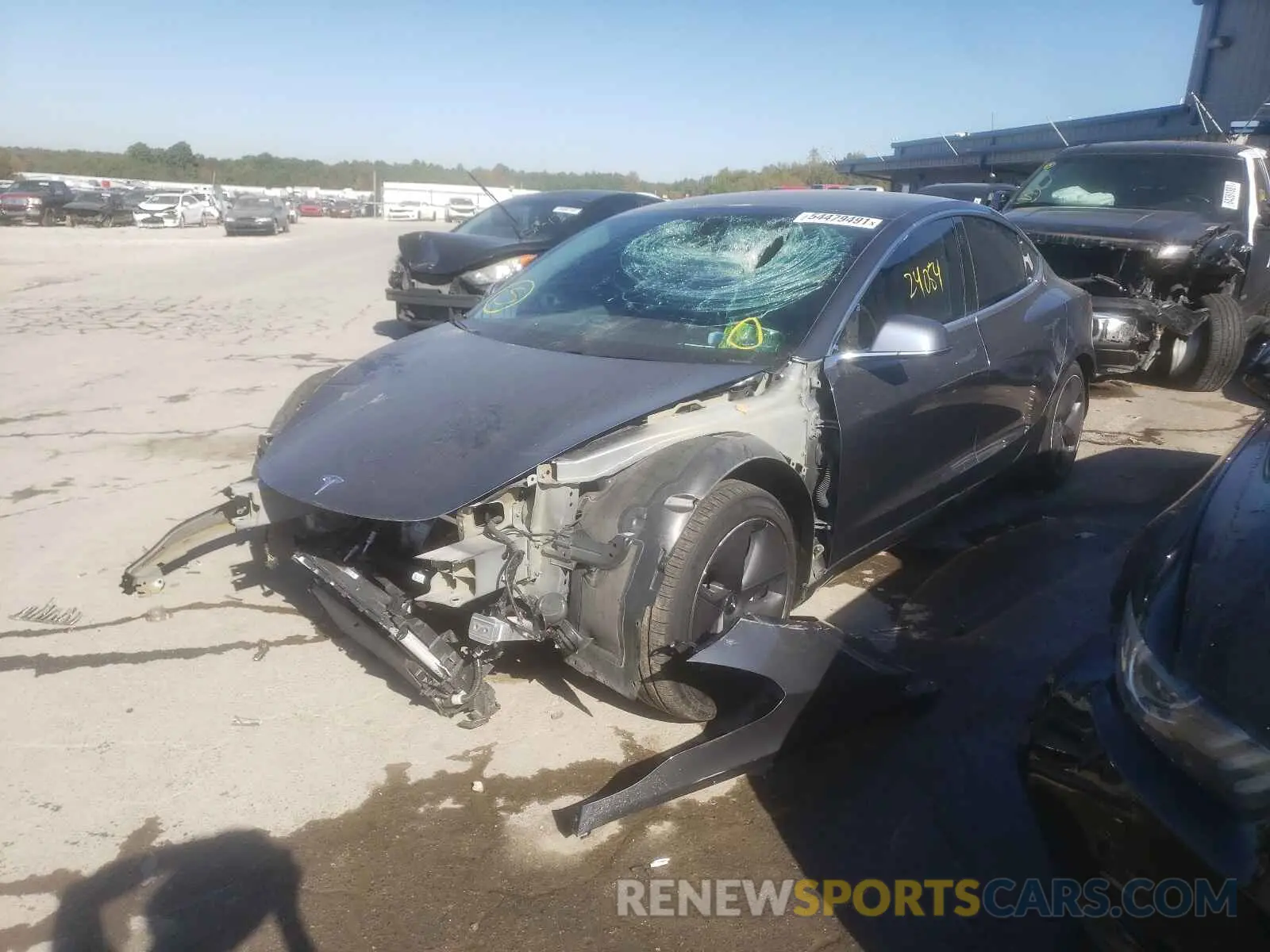 2 Фотография поврежденного автомобиля 5YJ3E1EB1LF616617 TESLA MODEL 3 2020